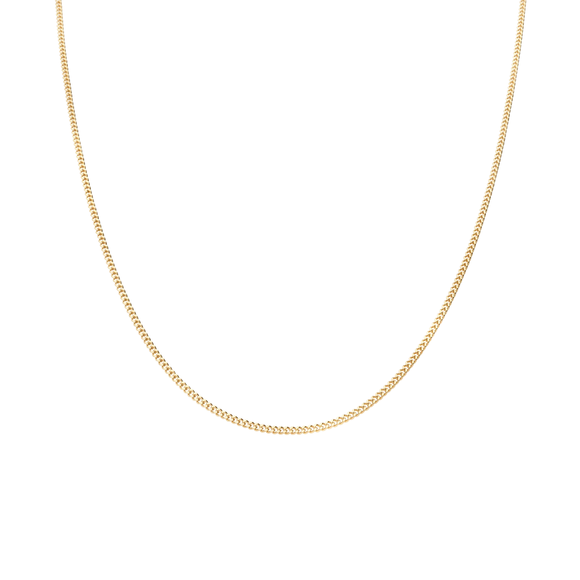 Curb Chain 46cm 18K Gold - Image 2