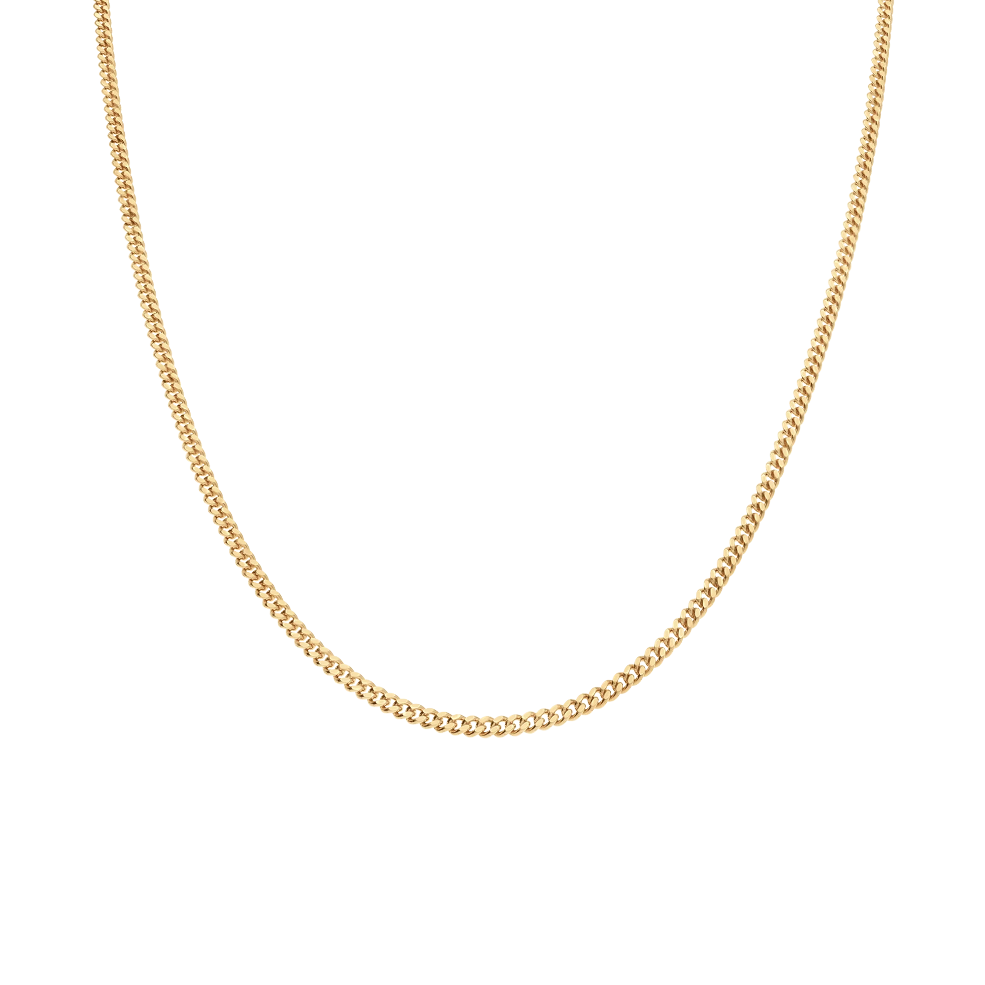 Curb Chain 46cm 18K Gold - Image 2