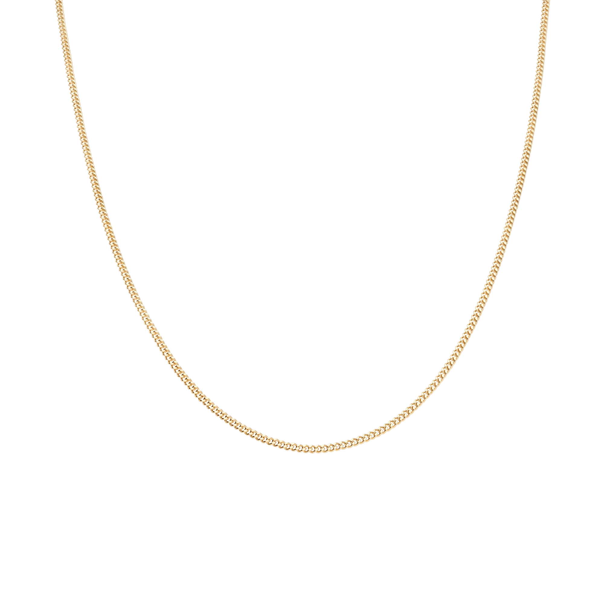 Curb Chain 46cm 18K Gold - Image 2
