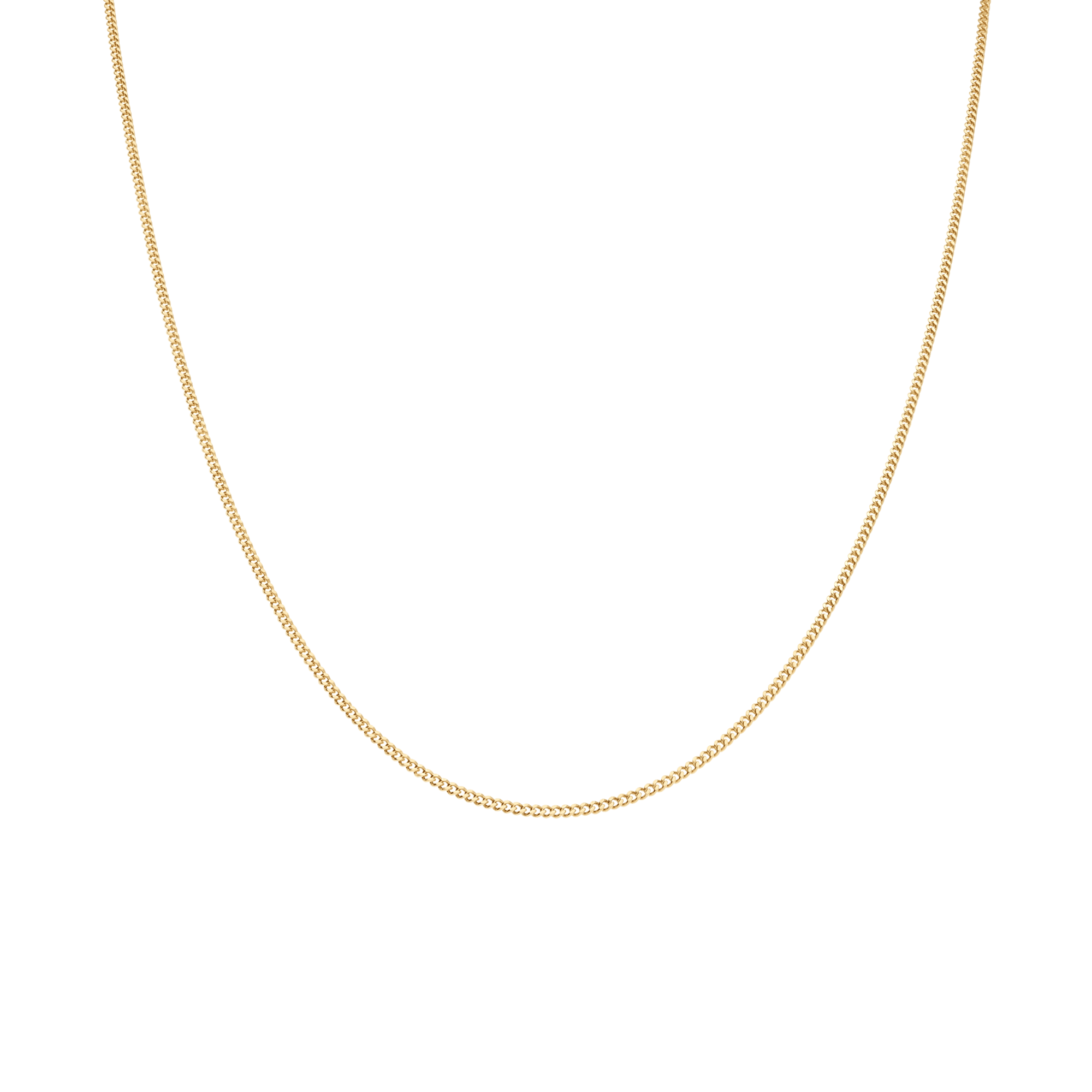 Curb chain 47.5cm 18K gold - Image 2