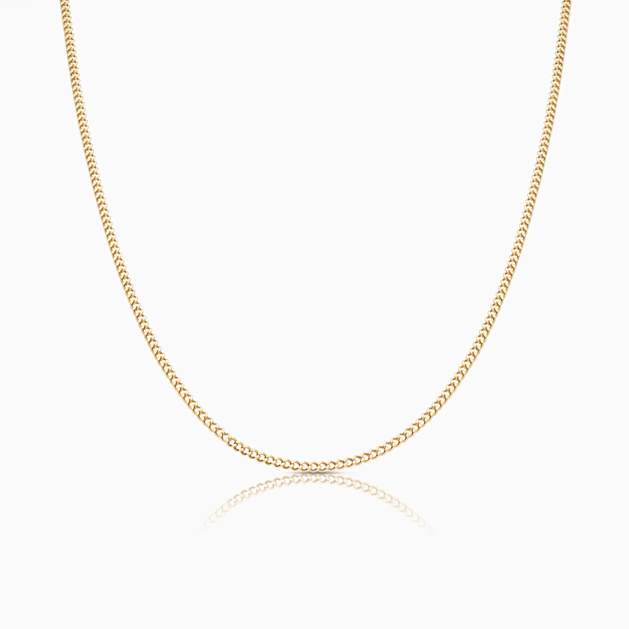 Curb bracelet 47cm 18K gold