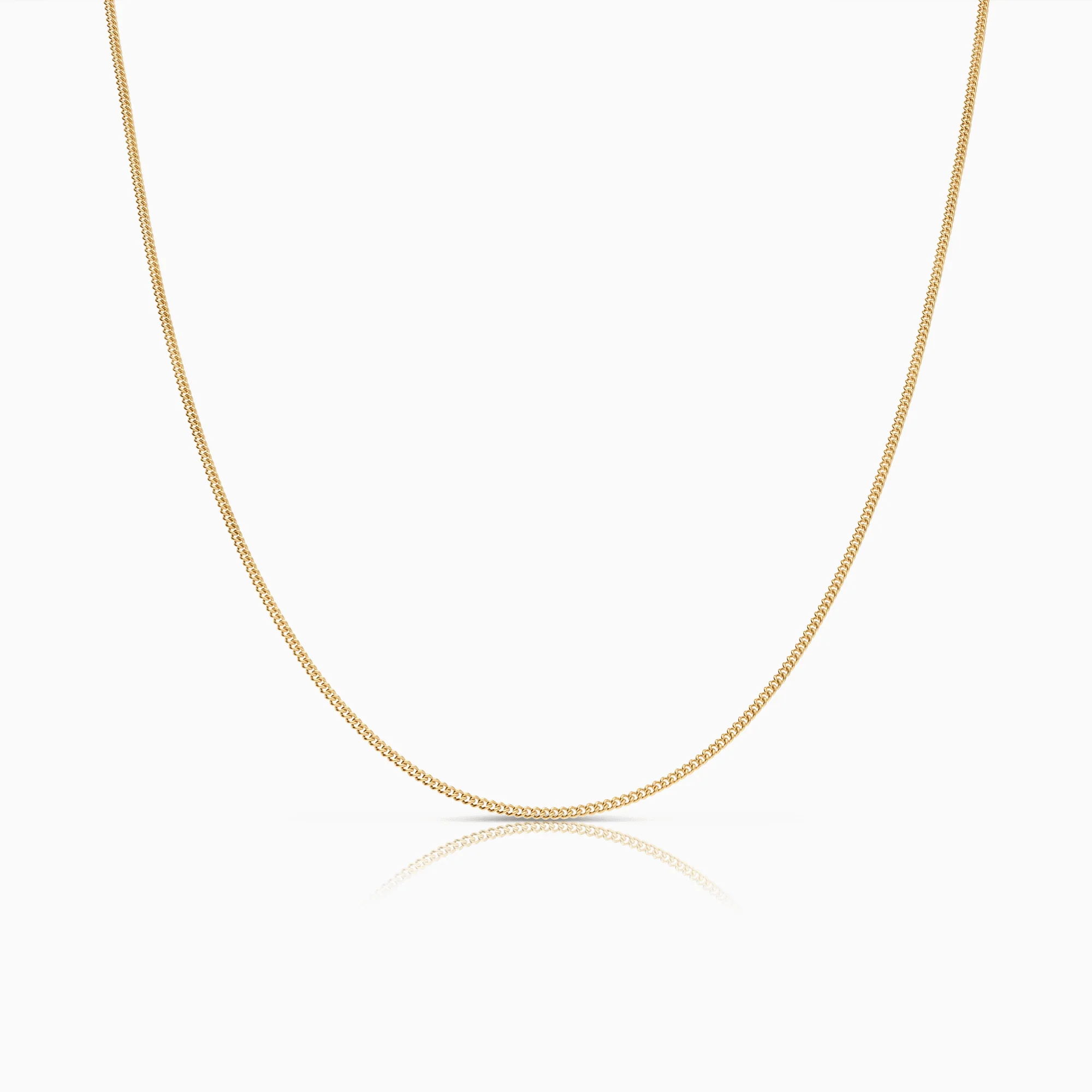 Curb bracelet 47cm 18K gold