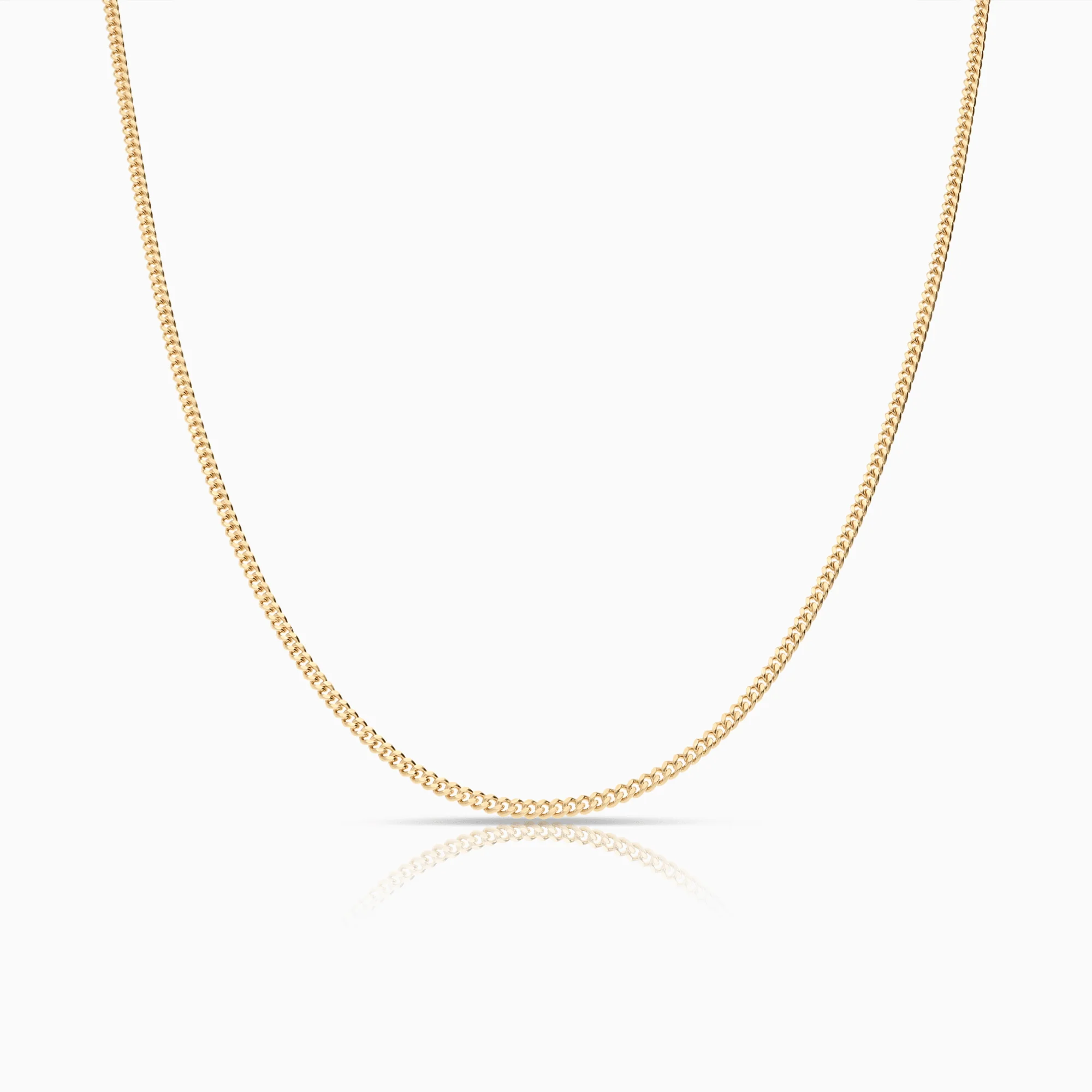 Curb chain 50cm 18K gold