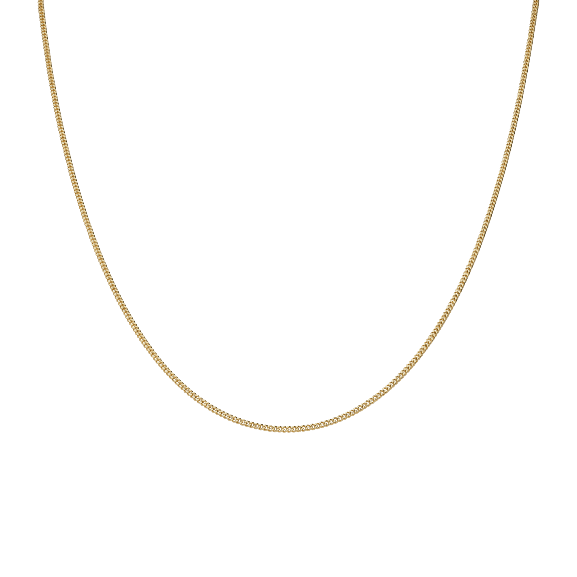 Curb chain 50cm 18K gold