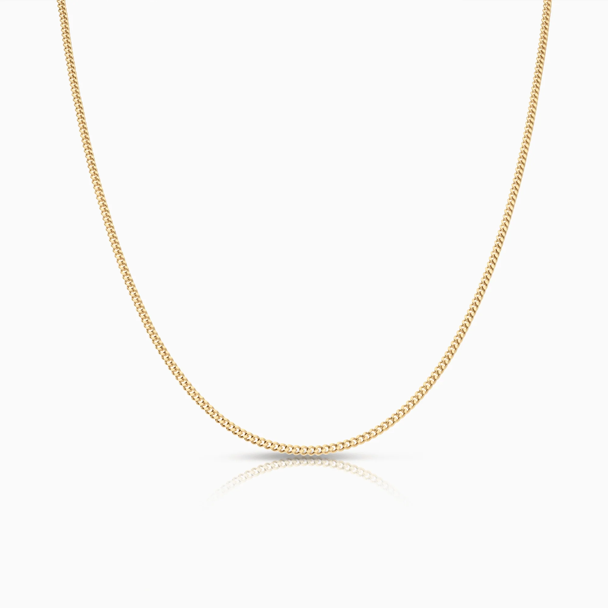 Curb chain 50cm 18K gold