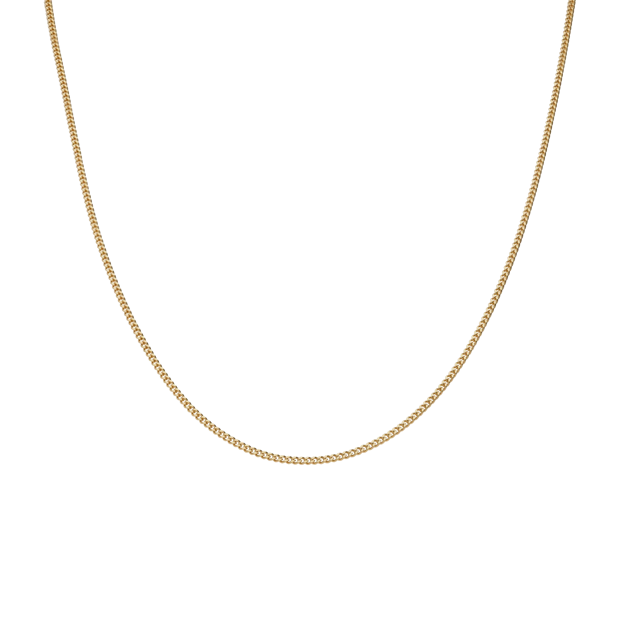 Curb bracelet 53cm 18K gold