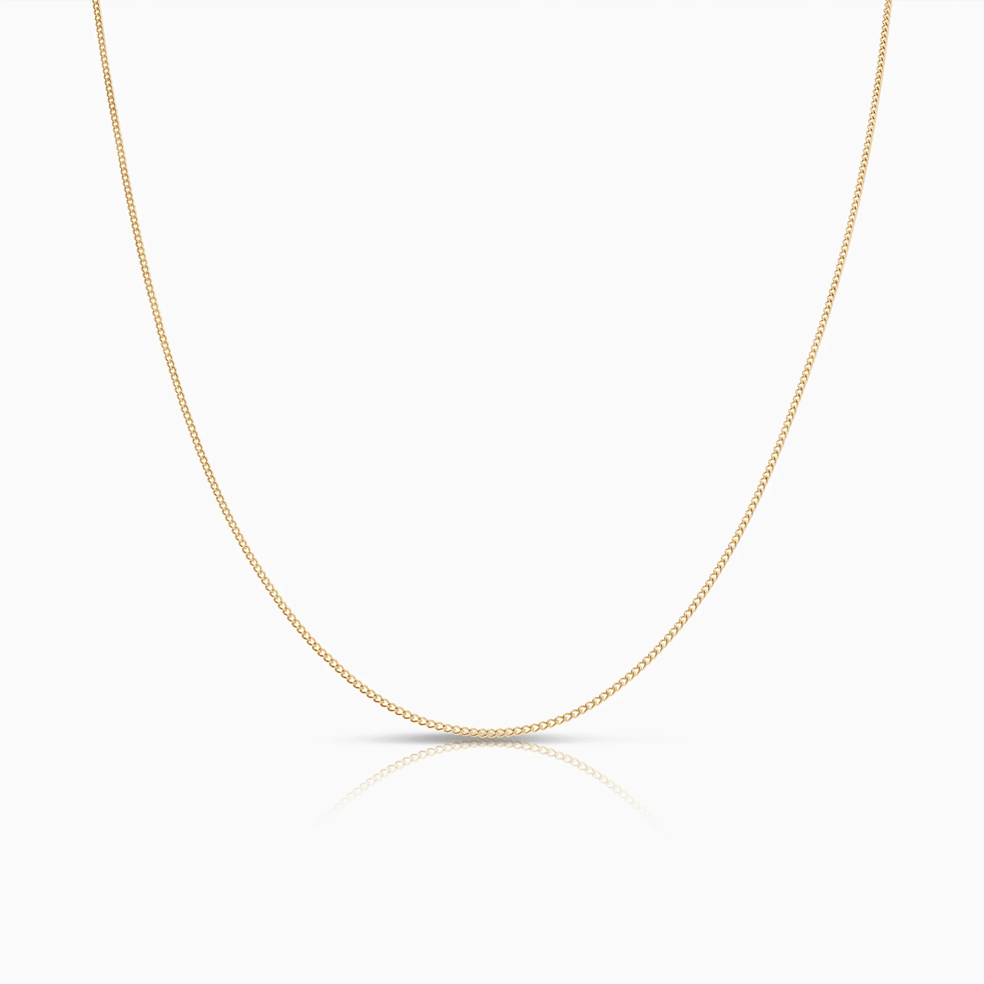 Curb bracelet 53cm 18K gold