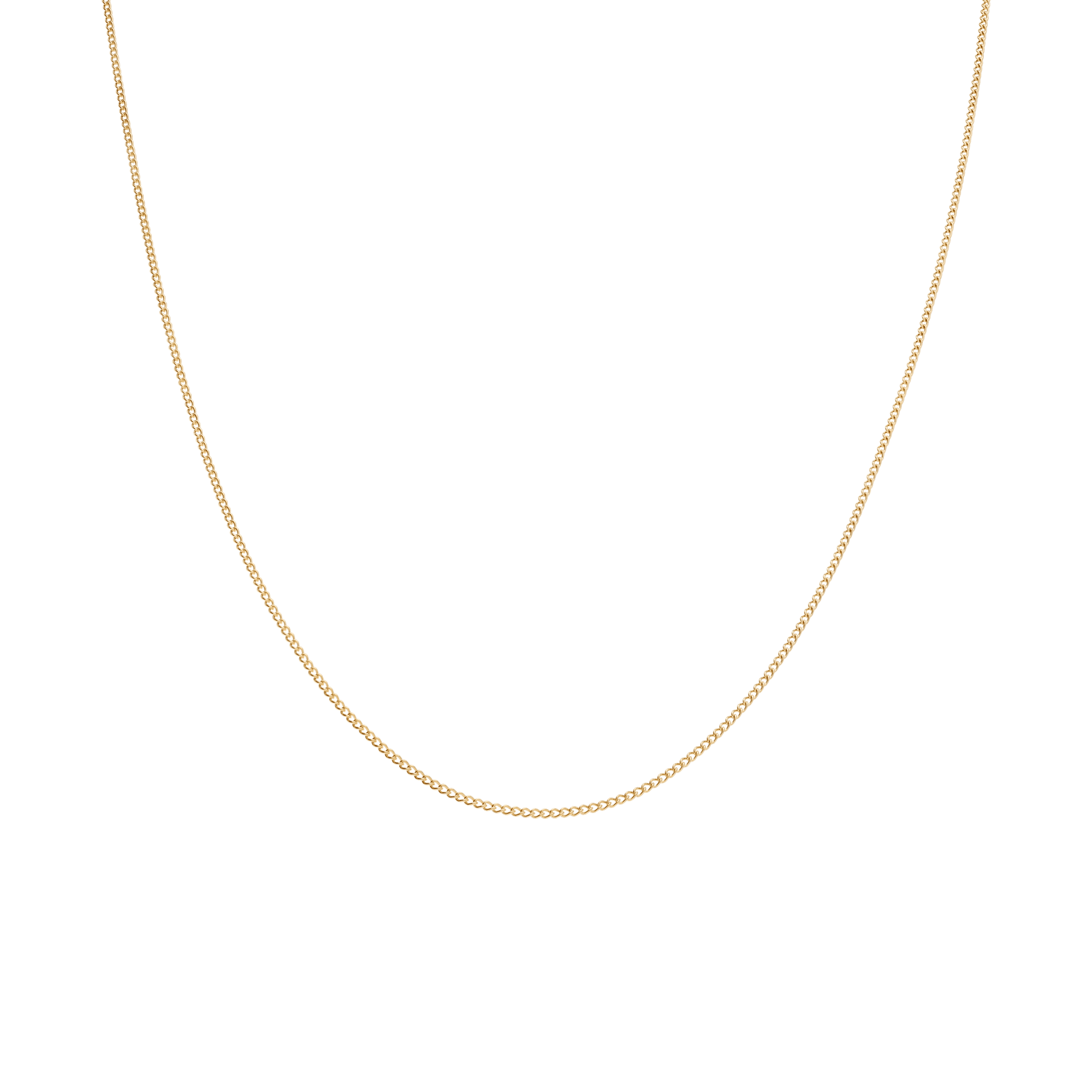 Curb bracelet 53cm 18K gold - Image 2
