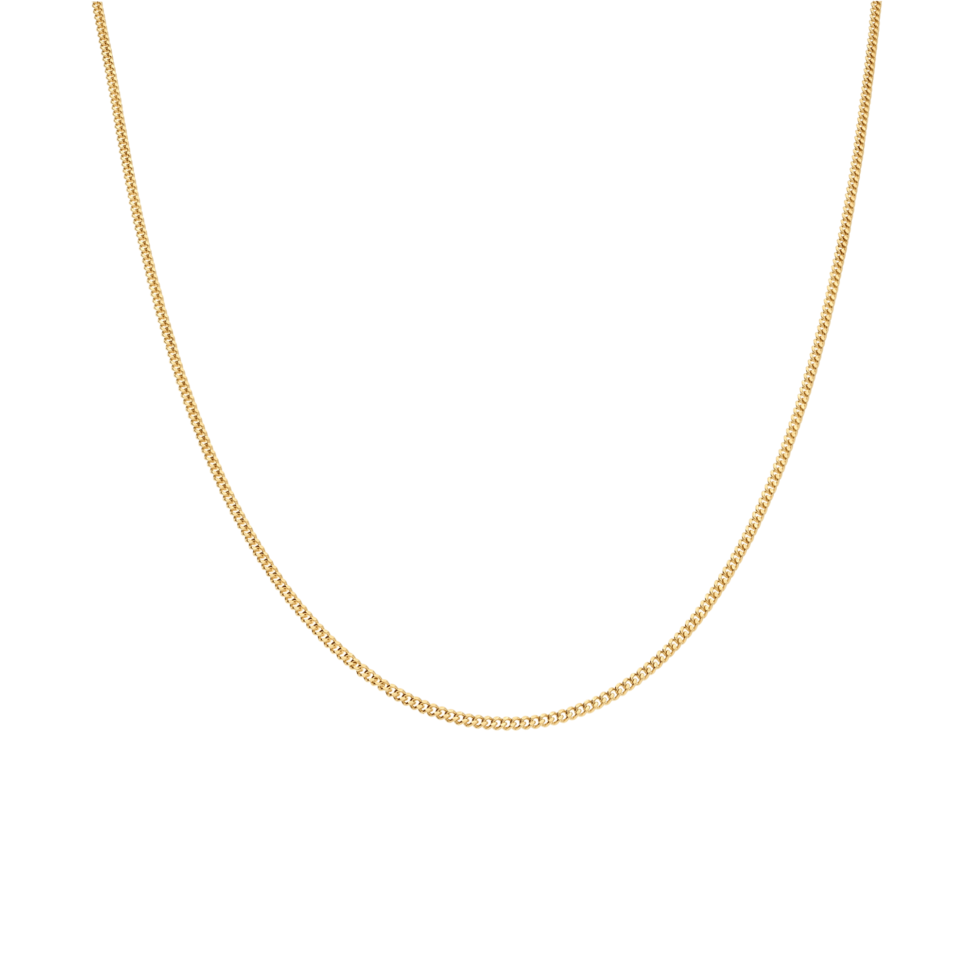 Curb chain 55cm 18K gold - Image 2