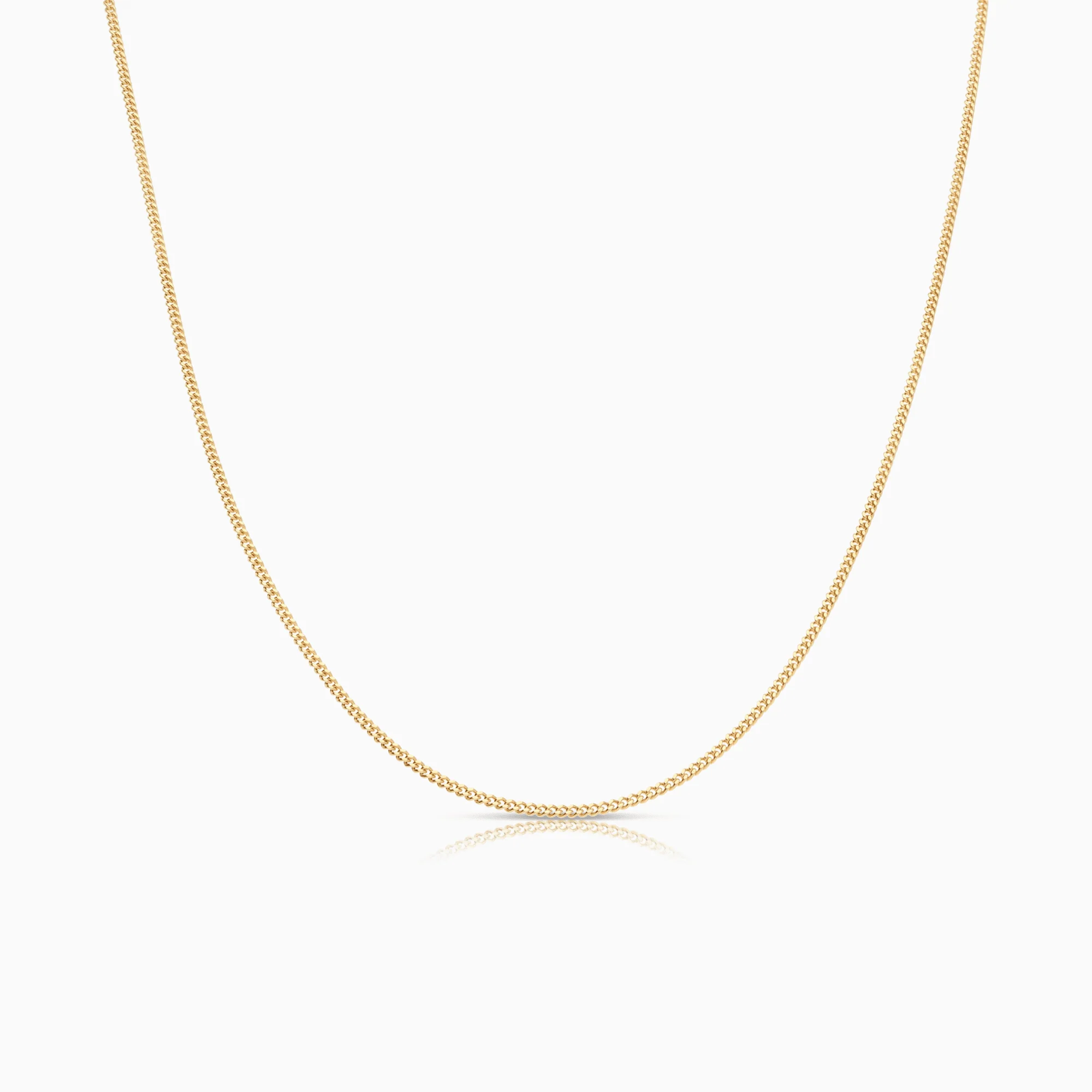 Curb Chain 61cm 18K Gold