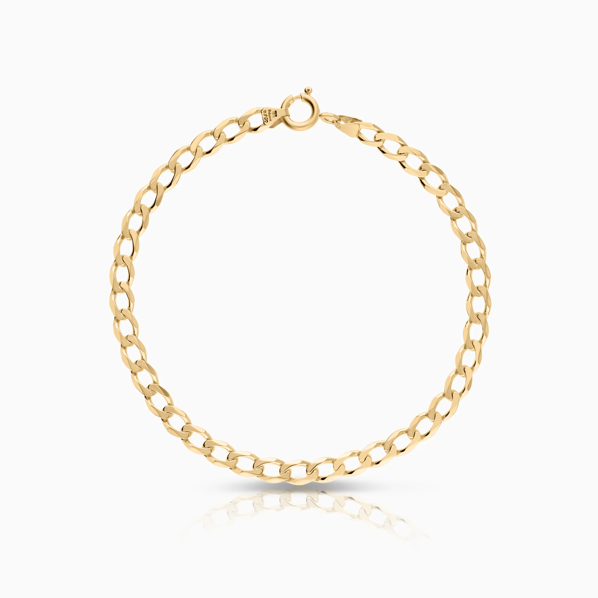 Curb chain bracelet 6.14g 18K gold