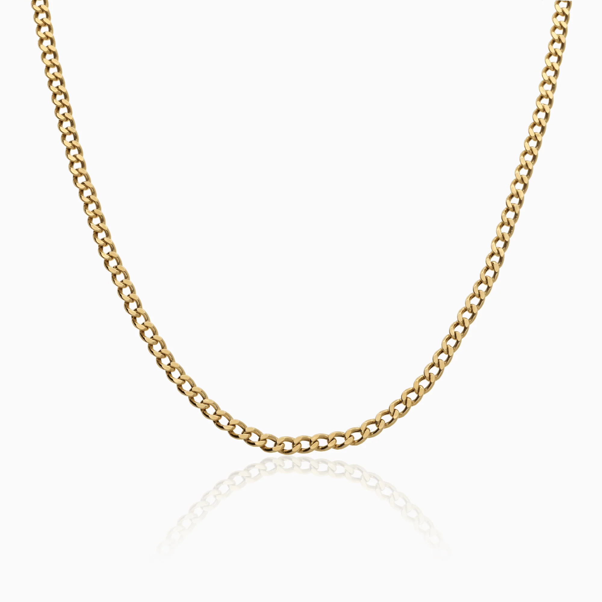 Curb chain hollow 5.45g 18K gold