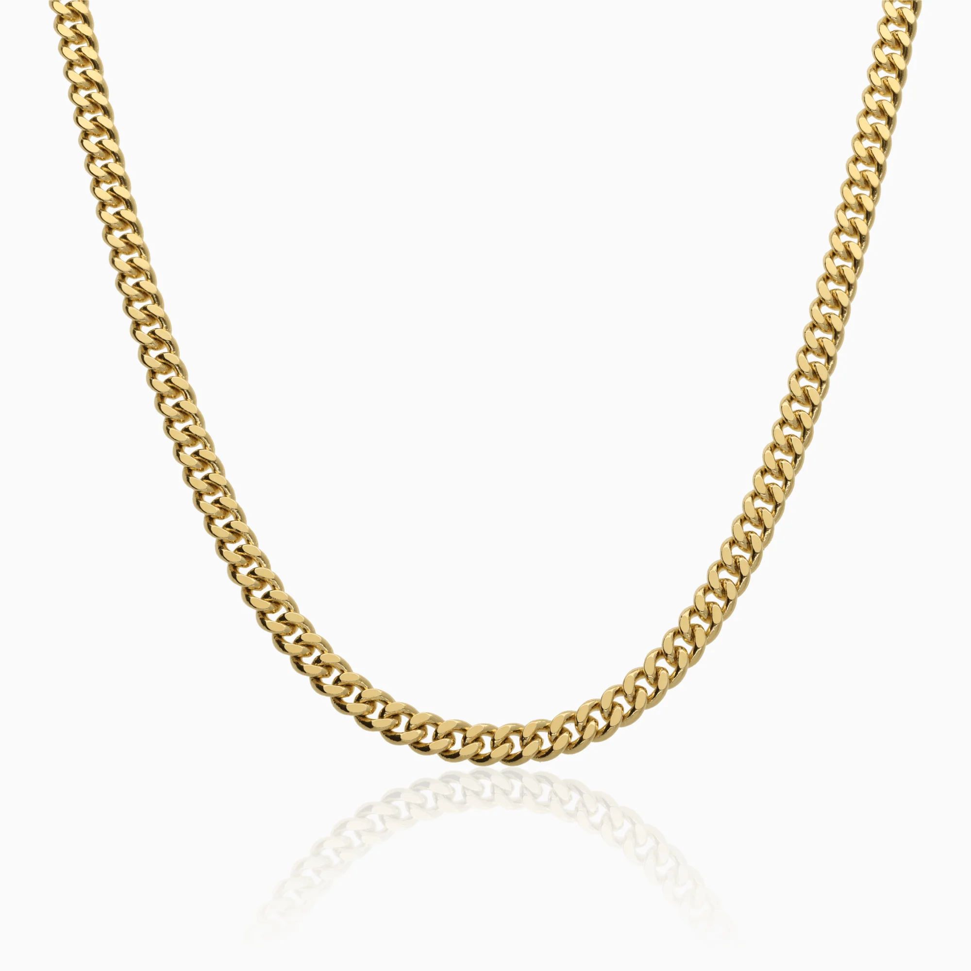 Curb link solid 30.10g 18K gold