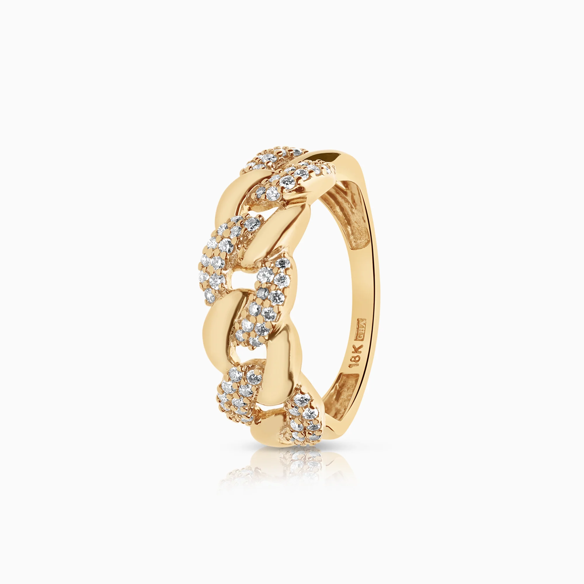 Curb ring 0.50ct 3.19g