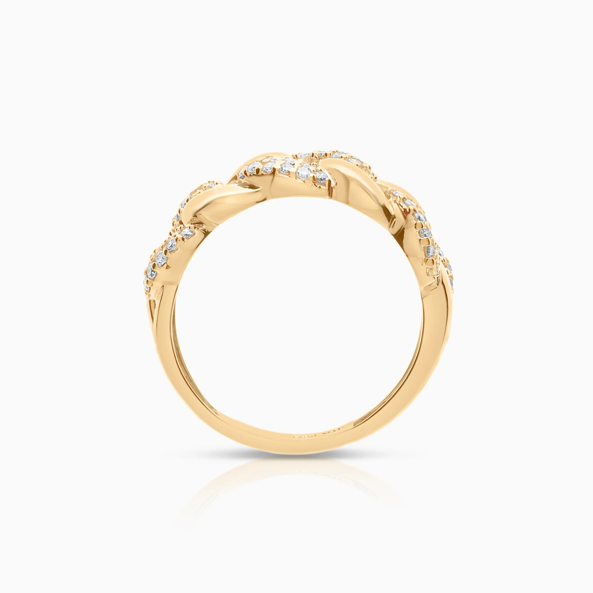 Curb ring 0.50ct 3.19g - Image 2