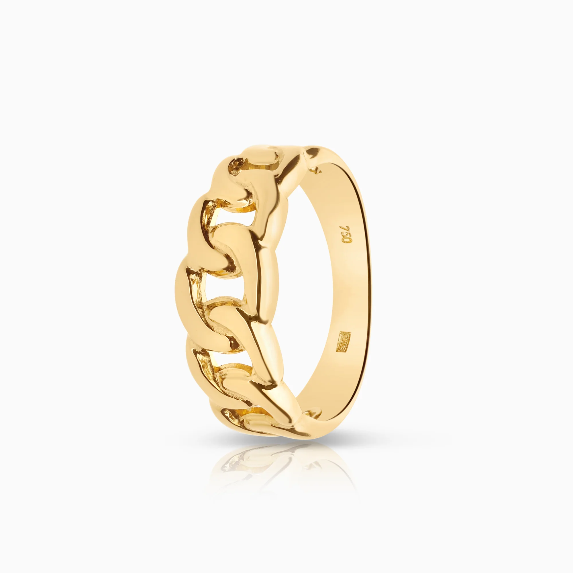 Curb ring 2.22g 18K gold