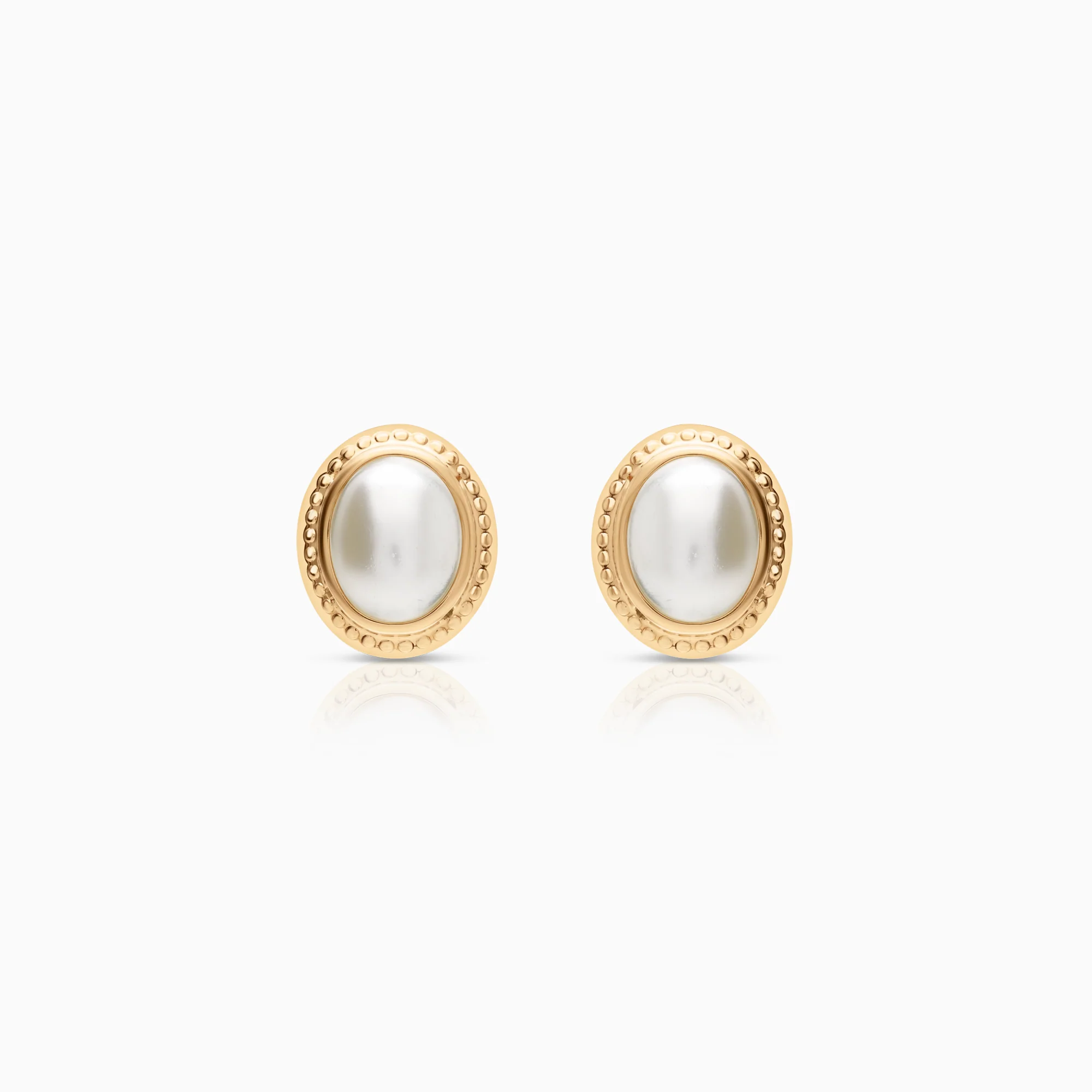 Pearl earrings 1.57g 18K gold