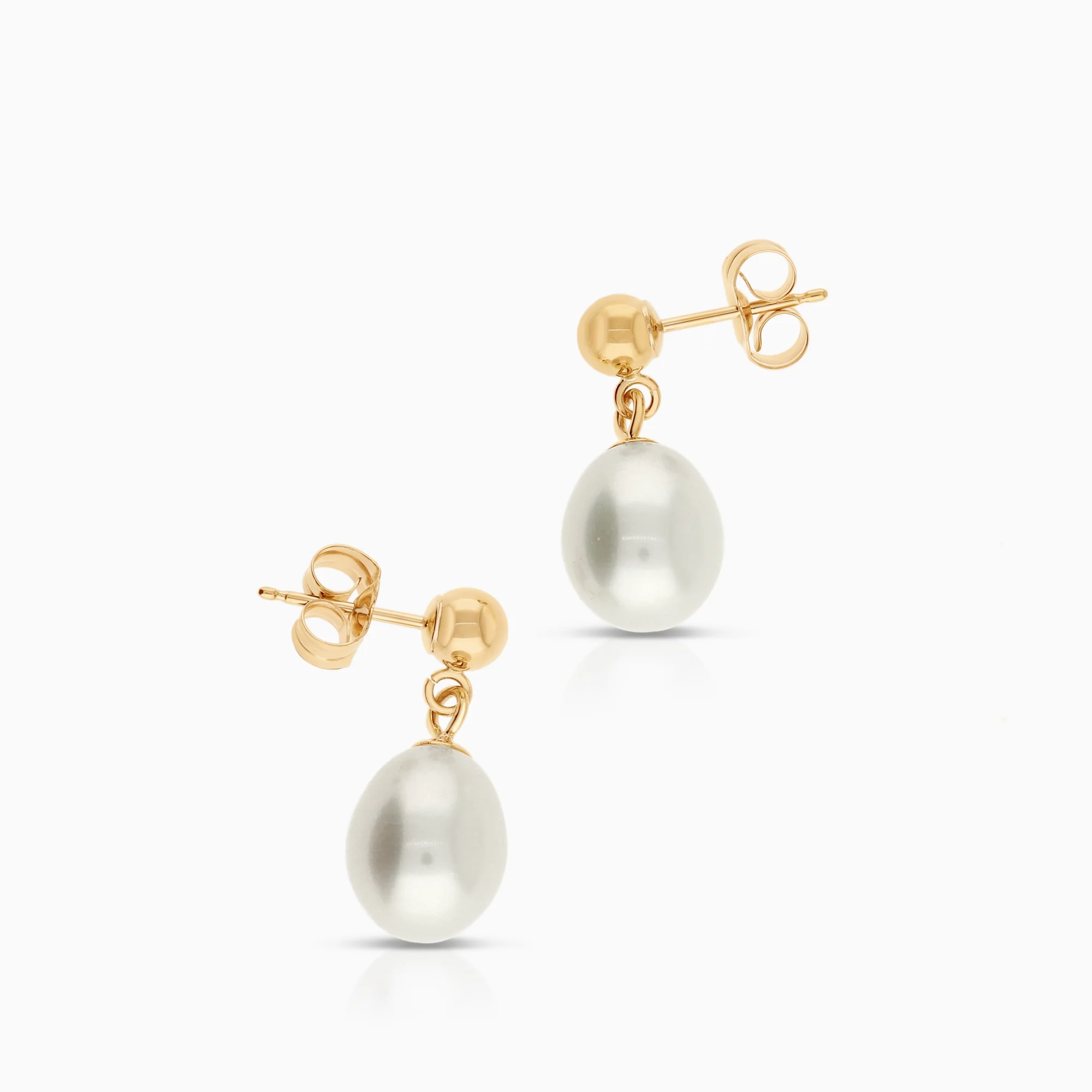 Pearl earrings 1.90g 14K gold - Image 2