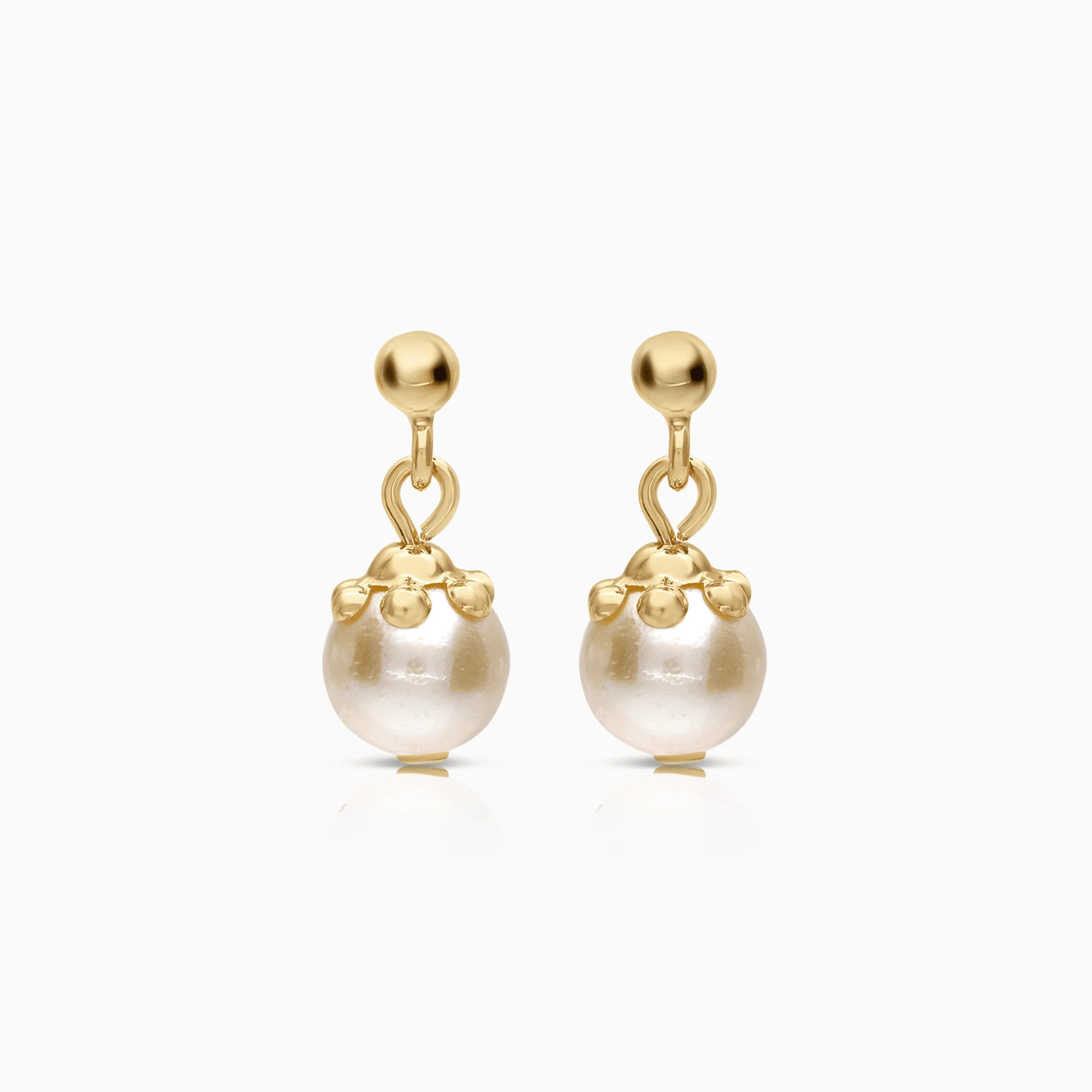 Pearl Earrings 2.0g 18K gold