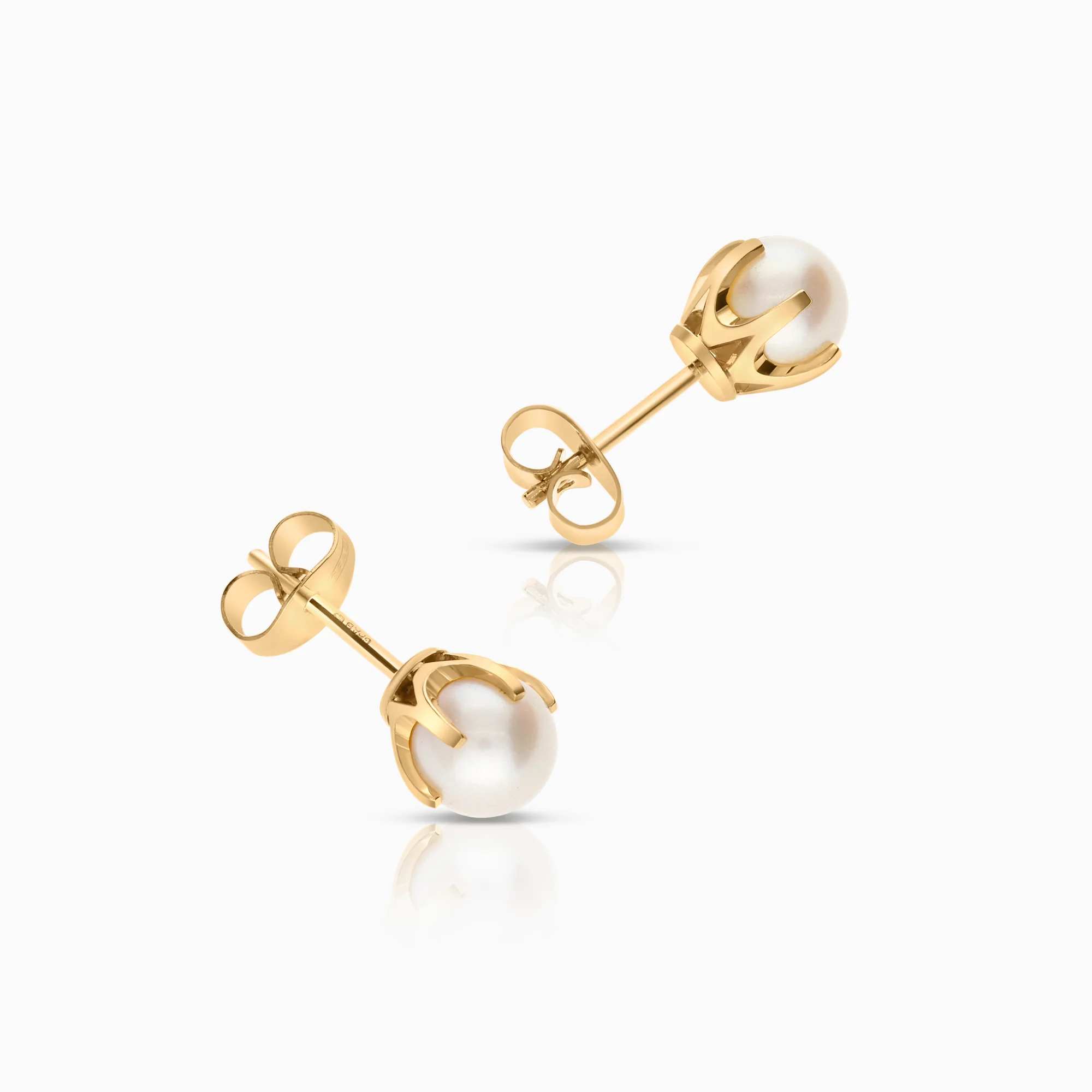 Pearl earrings 2.12g 18K gold - Image 2