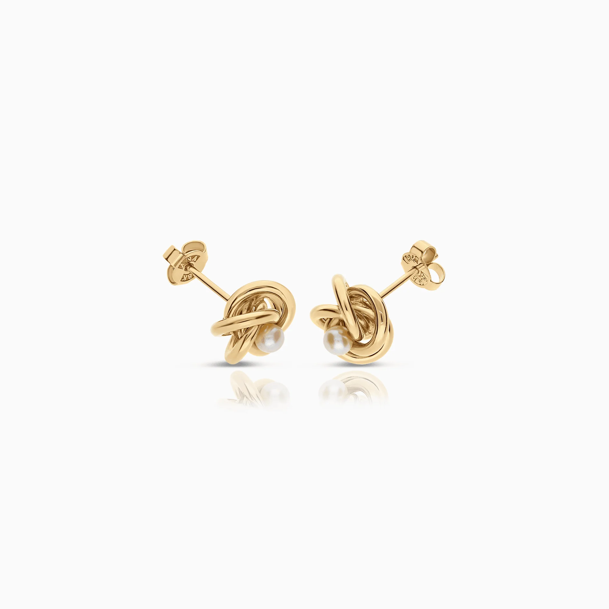 Pearl earrings 2.90g 18K gold - Image 2