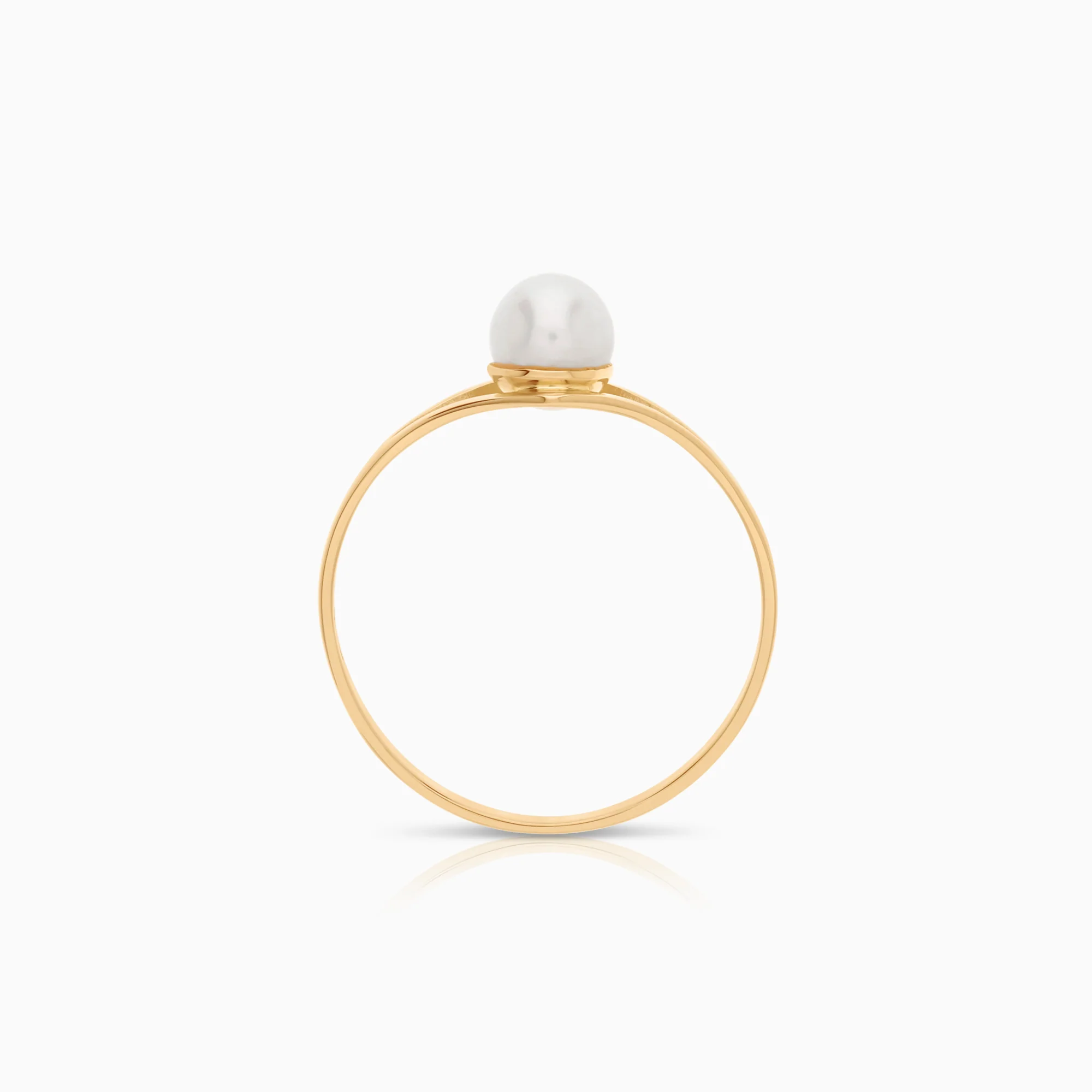 Pearl ring 1.55g 18K gold - Image 2