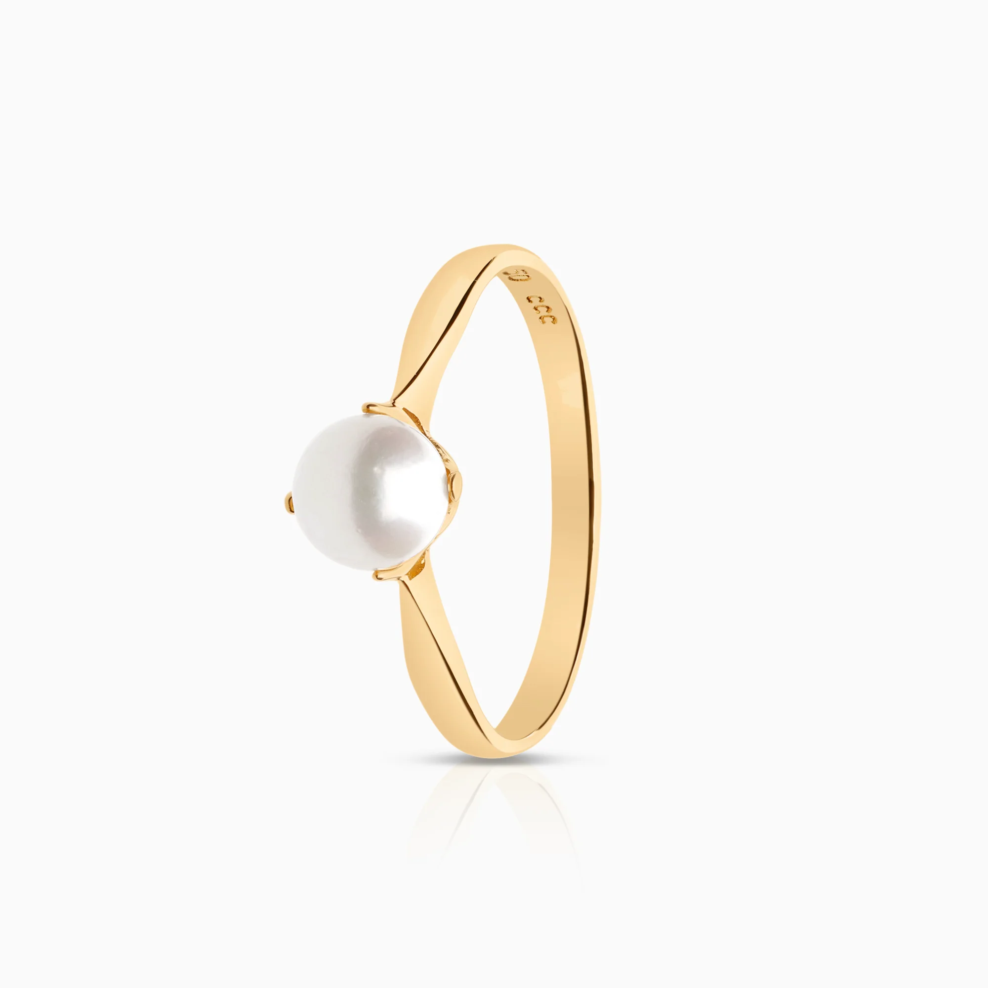Pearl ring cultured saltwater pearl 1.58g 18K gold