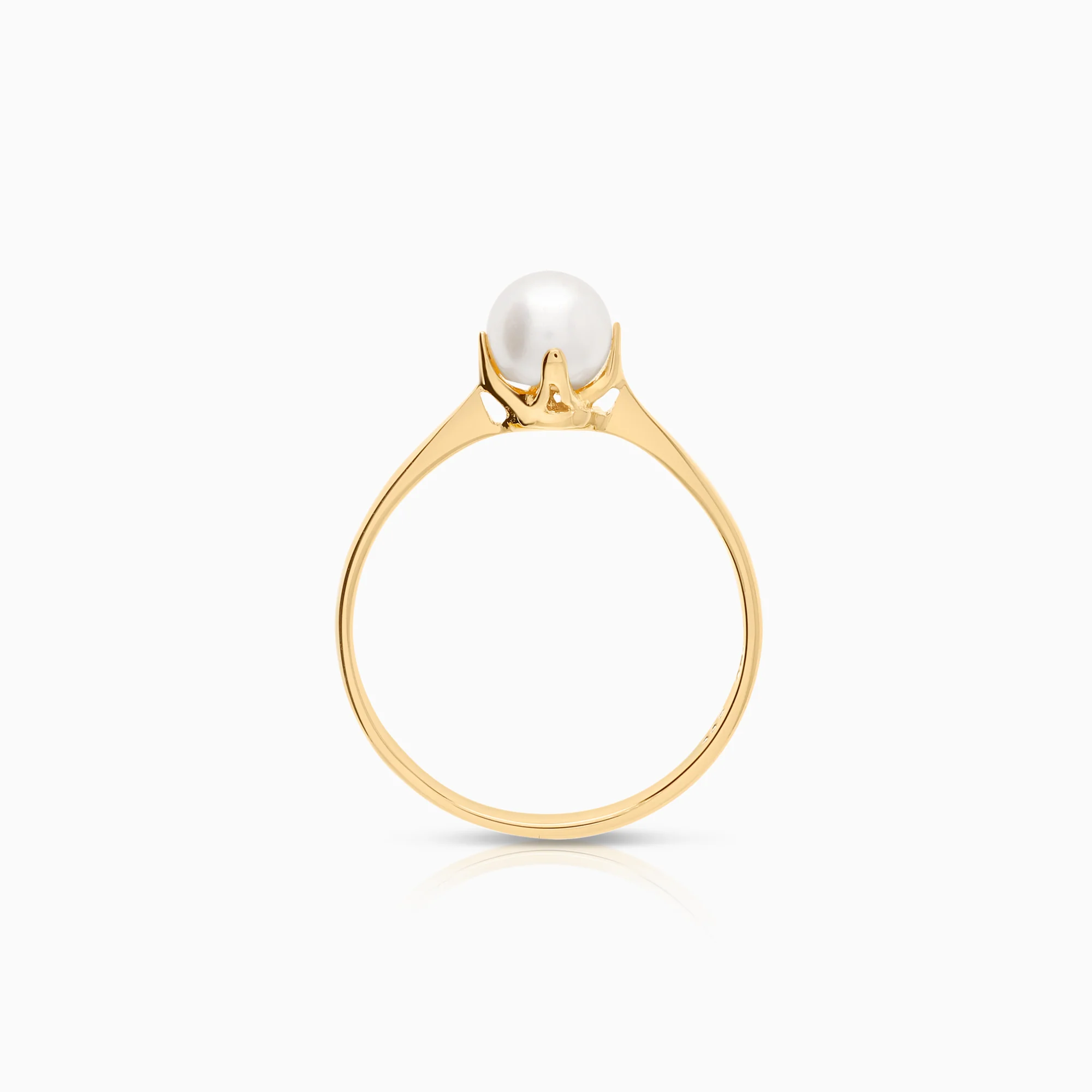 Pearl ring cultured saltwater pearl 1.58g 18K gold - Image 2