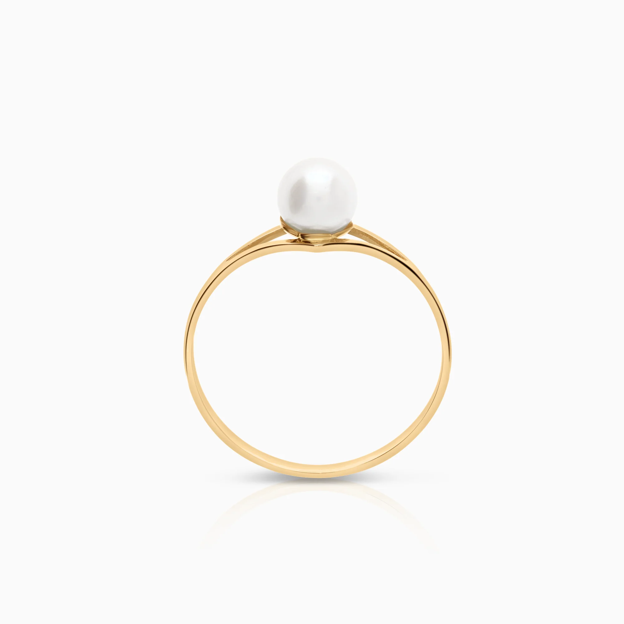 Pearl ring cultured saltwater pearl 1.65g 18K gold - Image 2
