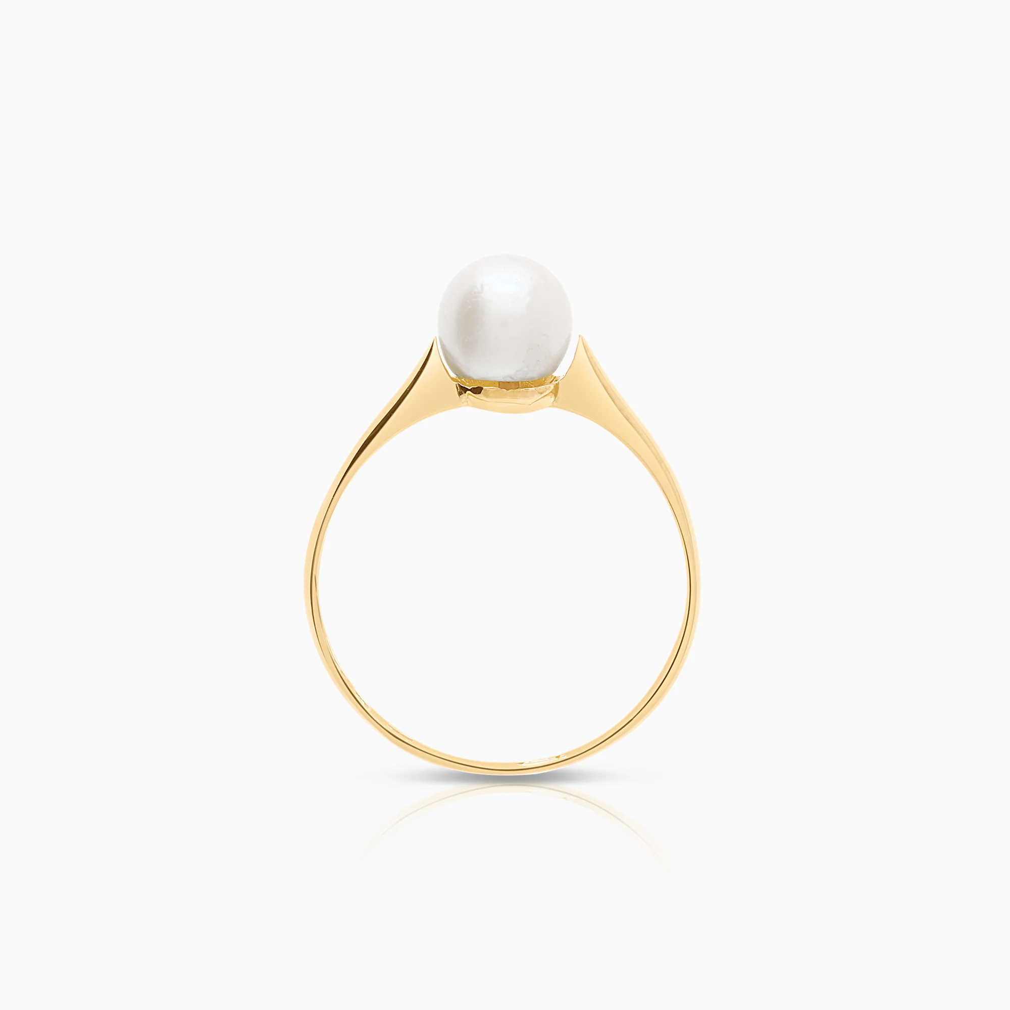 Pearl ring cultured saltwater pearl 1.72g 18K gold - Image 2