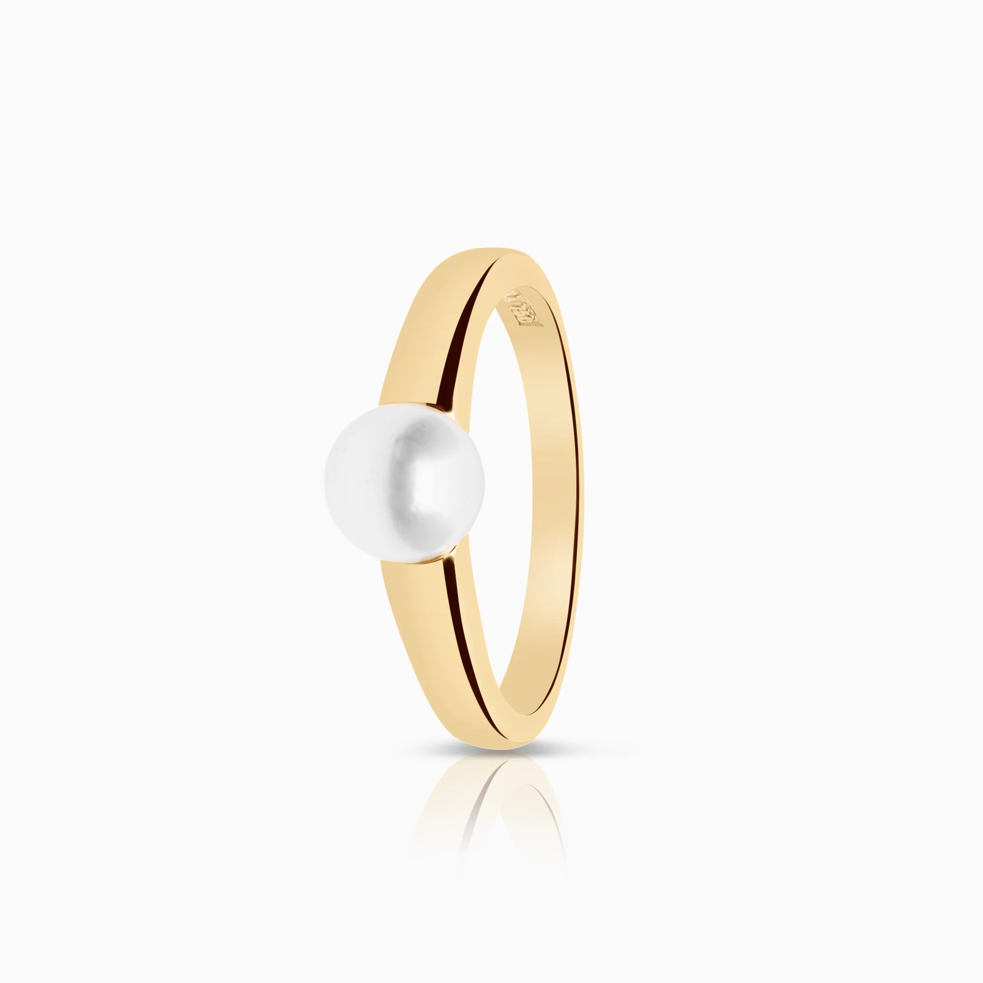 Pearl ring cultured saltwater pearl 2.96g 18K gold