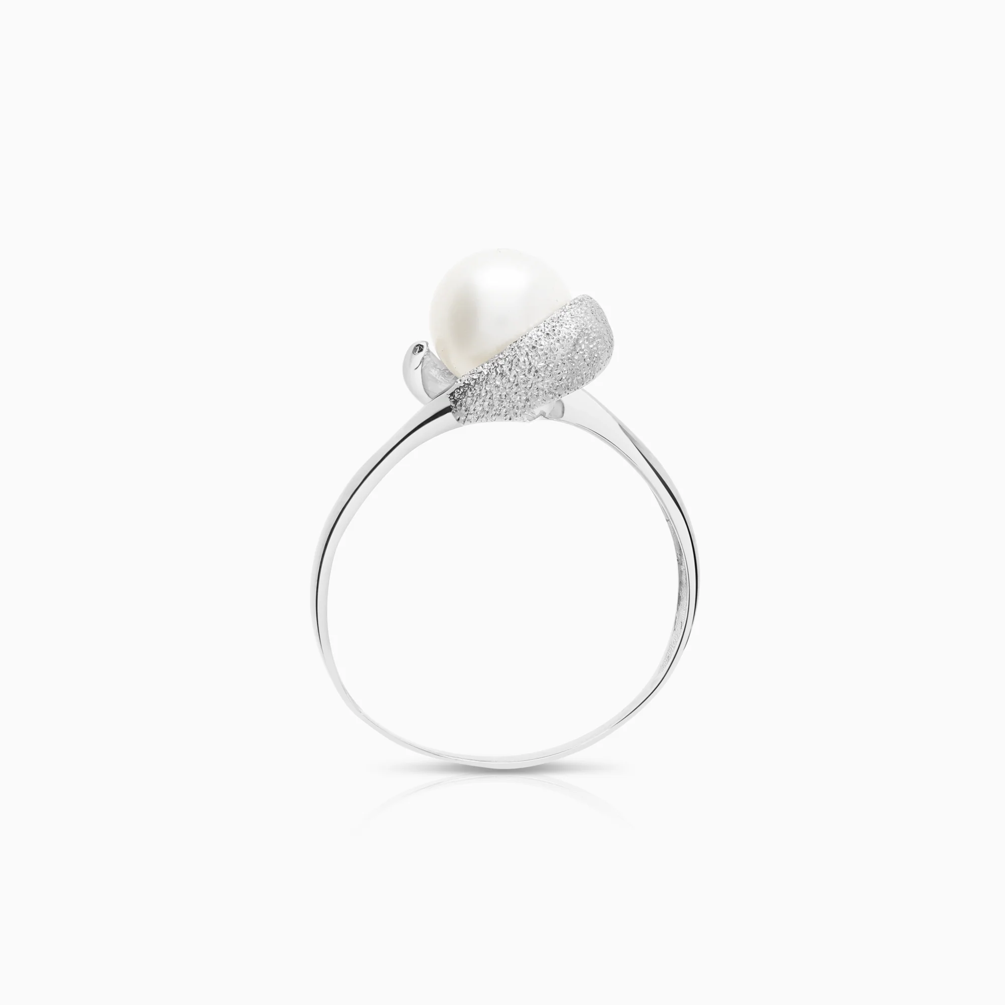 Pearl ring cultured freshwater pearl 2.84g 18K white gold - Image 2