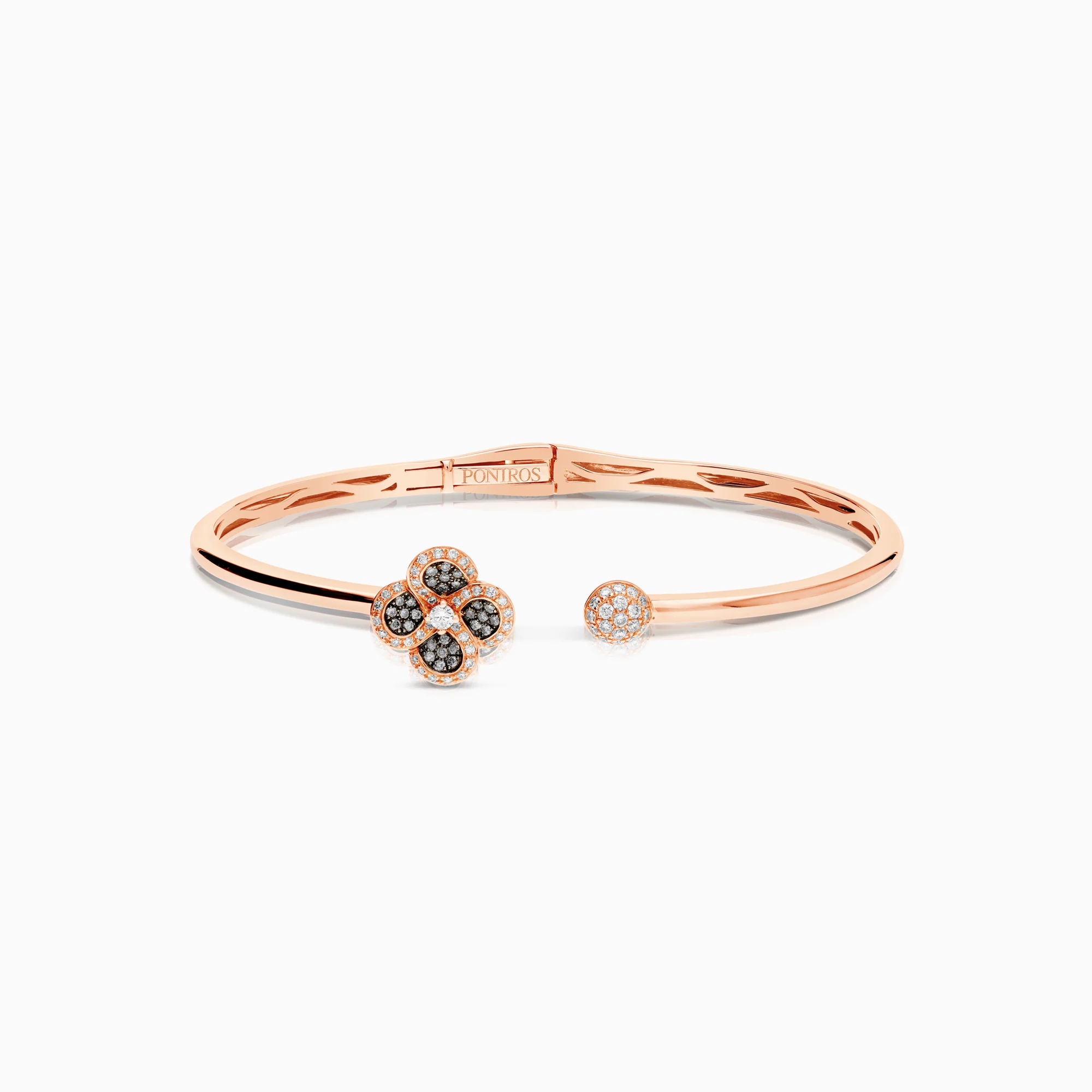 Poniros bangle with diamonds 0.69ct 18K rose gold