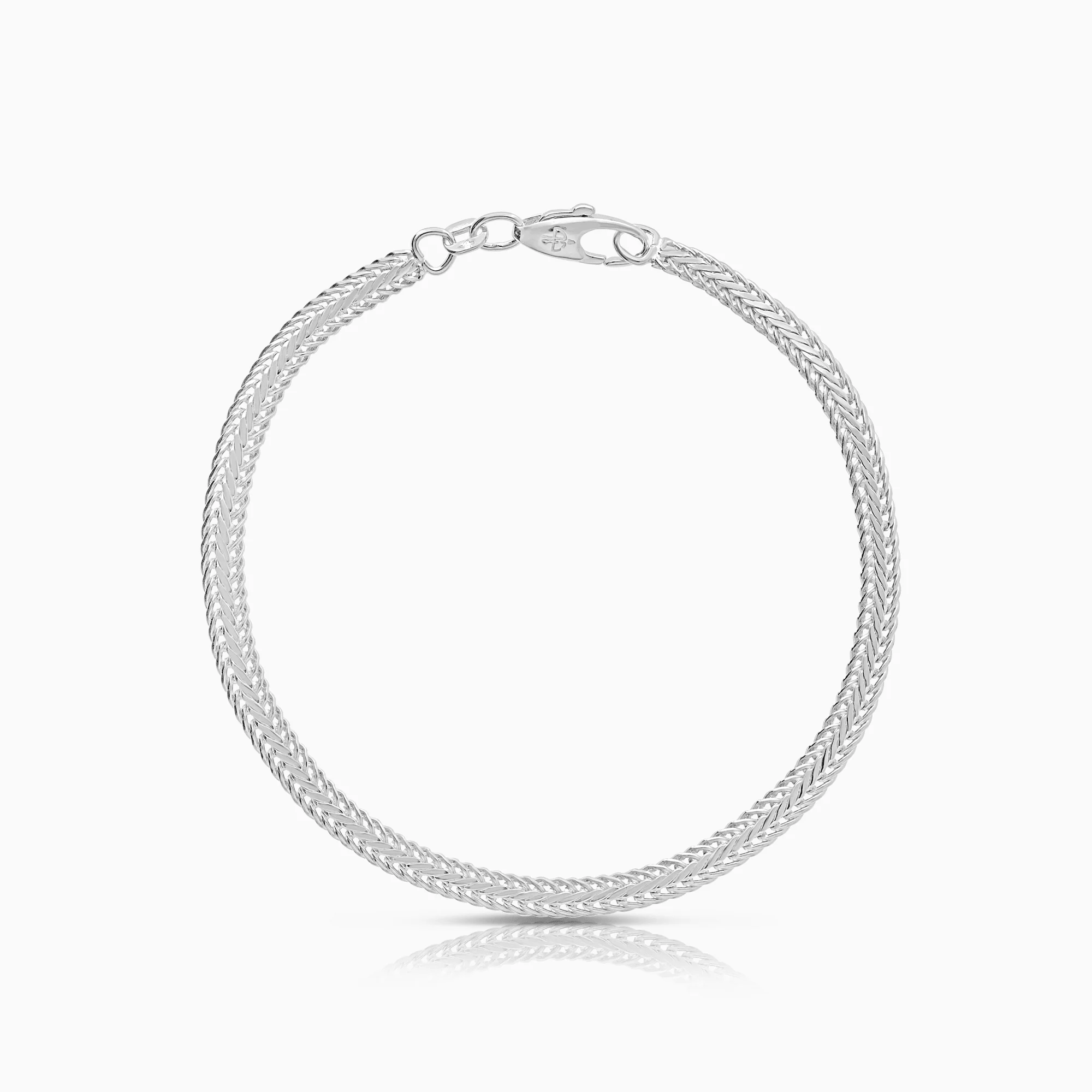 Fox tail bracelet 5.31g 18K white gold