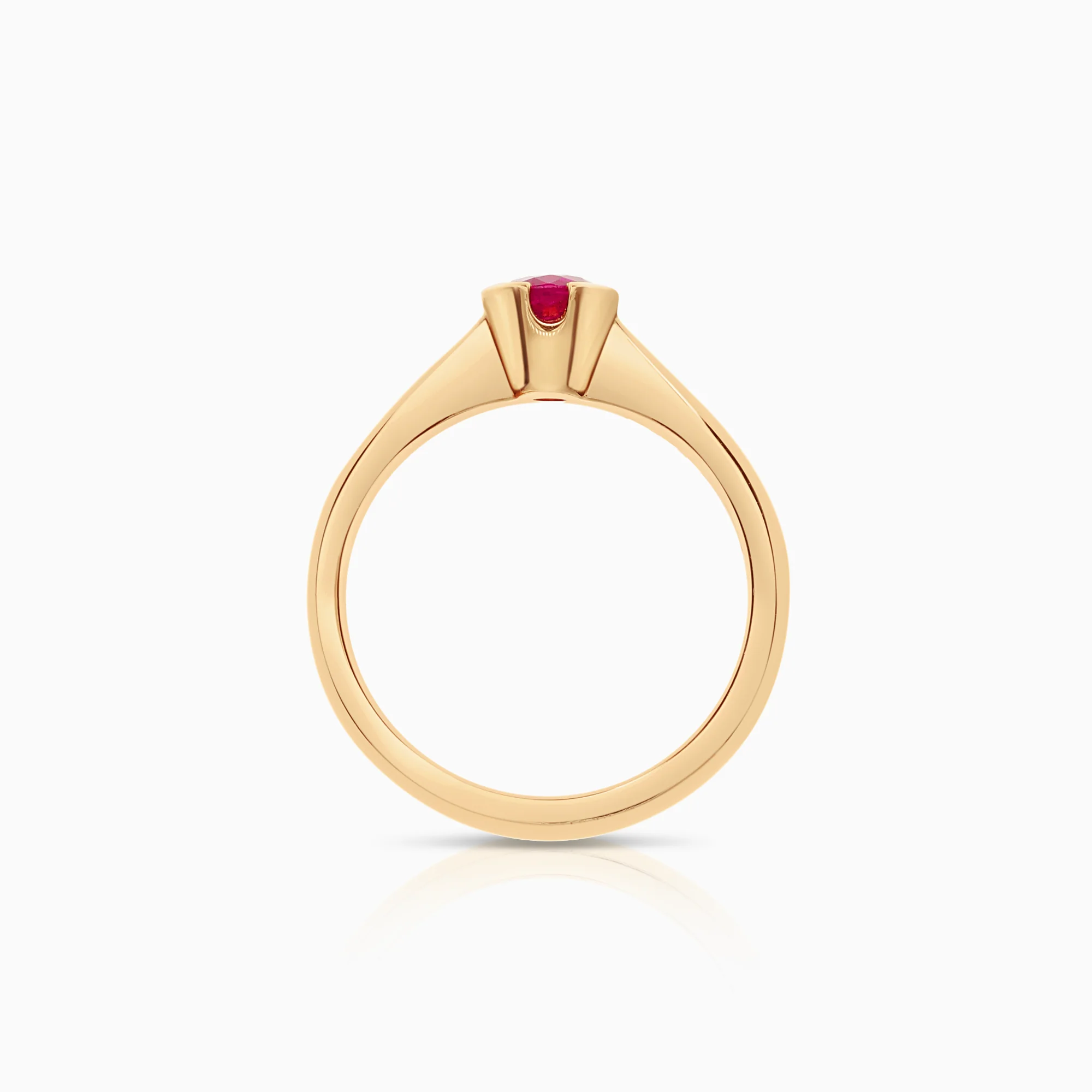 Ring with ruby 5.70g 18K gold - Image 2