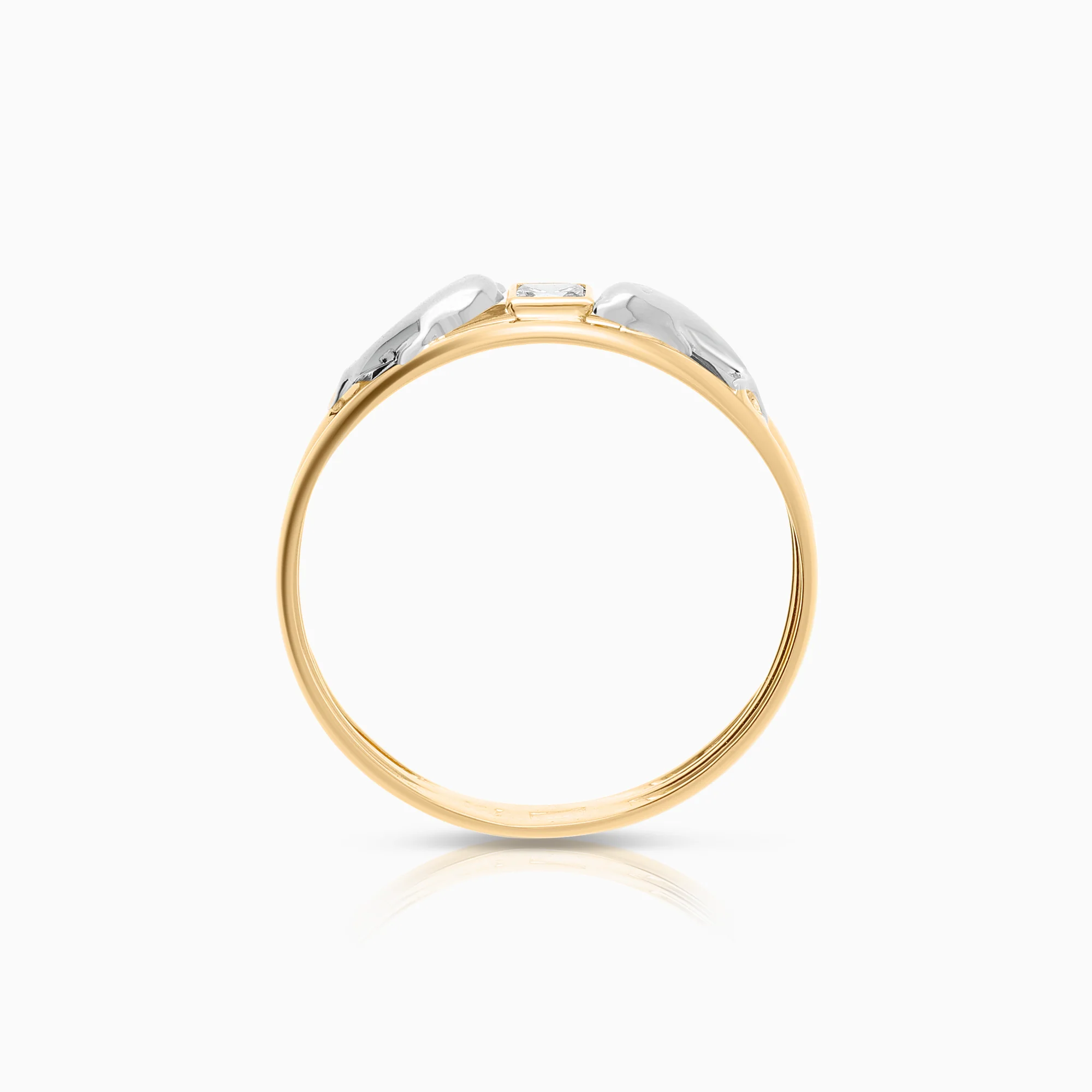 Ring dolphins and cubic zirconia 0.94g 18K gold - Image 2