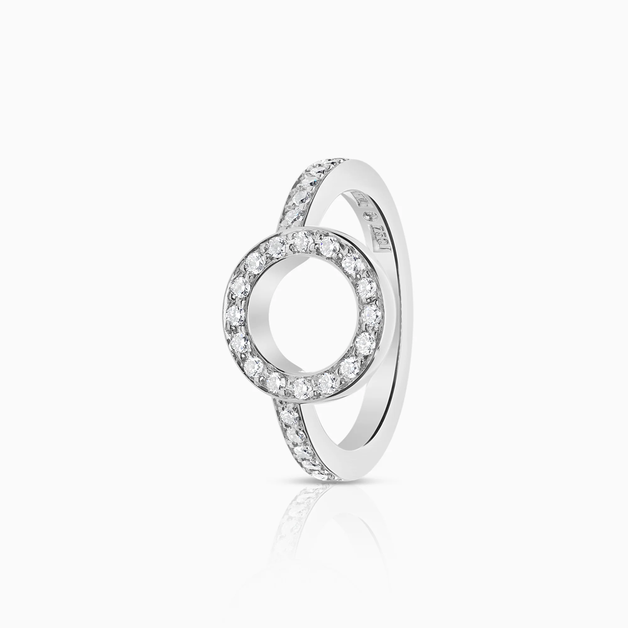 Efva Attling Circle of Love ring 0.24ct 18K white gold