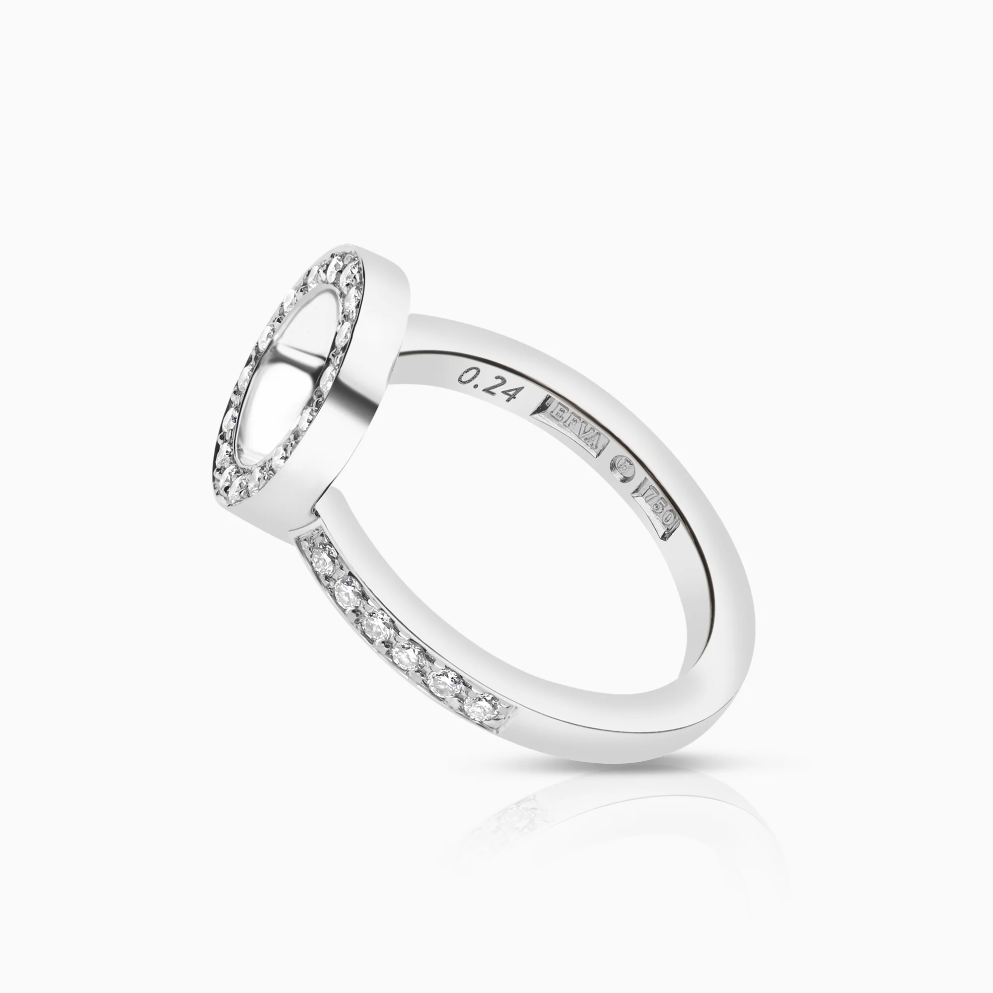 Efva Attling Circle of Love ring 0.24ct 18K white gold - Image 3