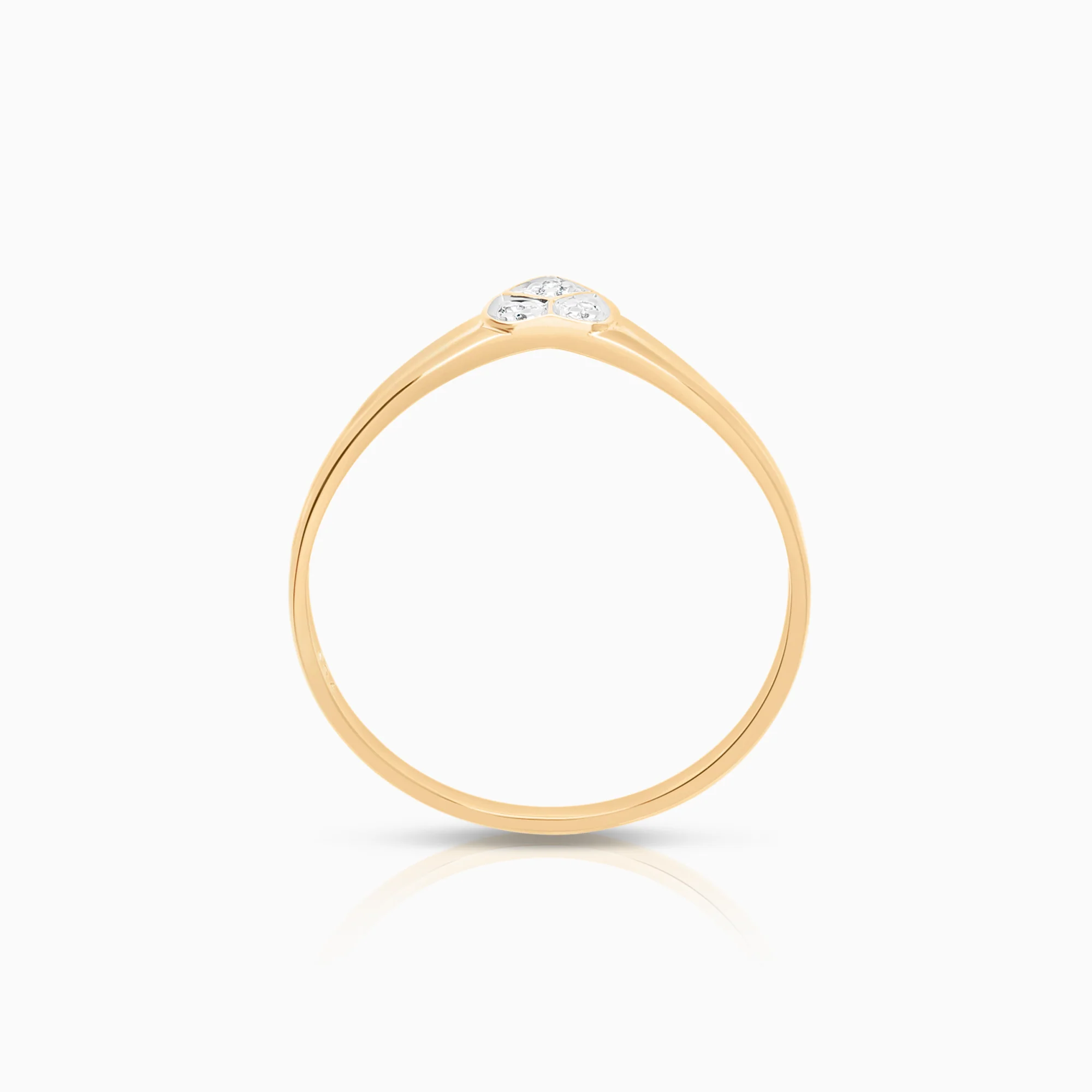 Heart ring 1.20g 18K gold - Image 2