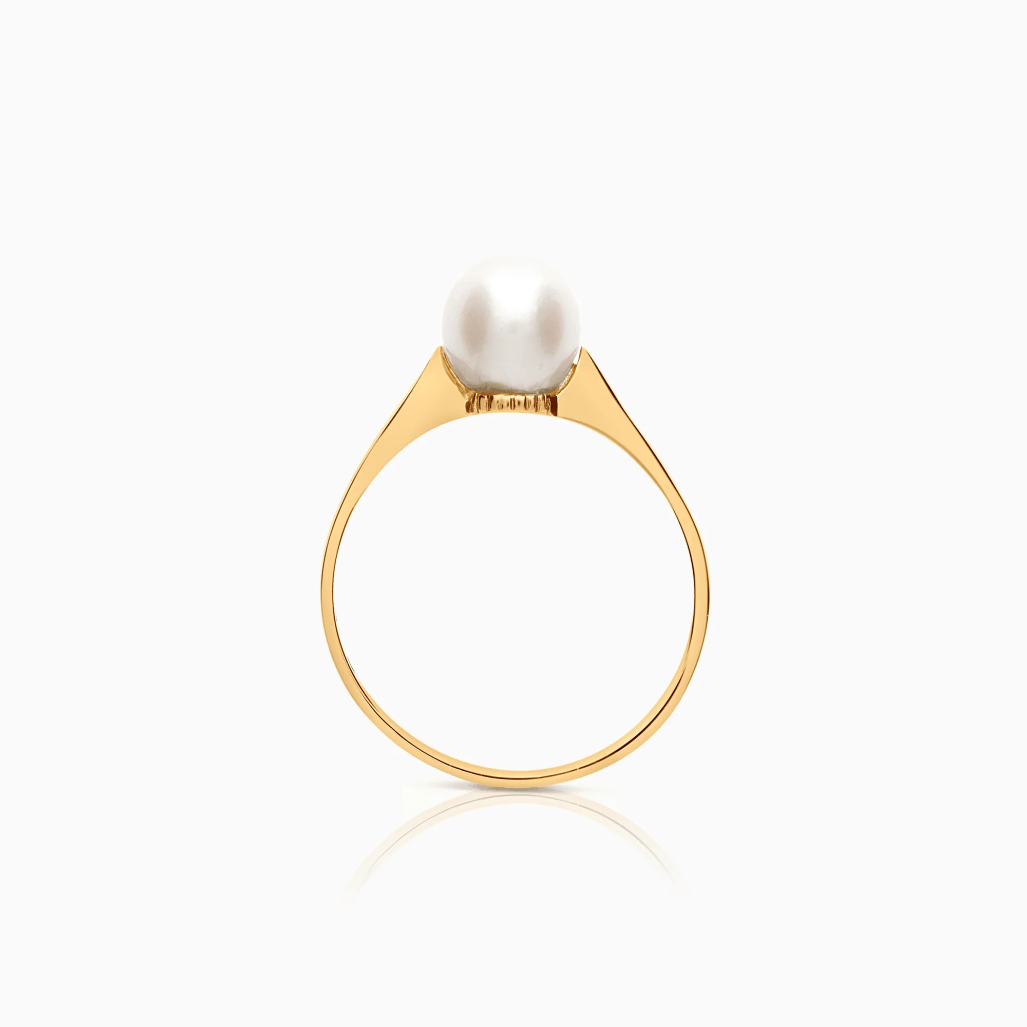 Pearl ring 2.44g 18K gold - Image 2