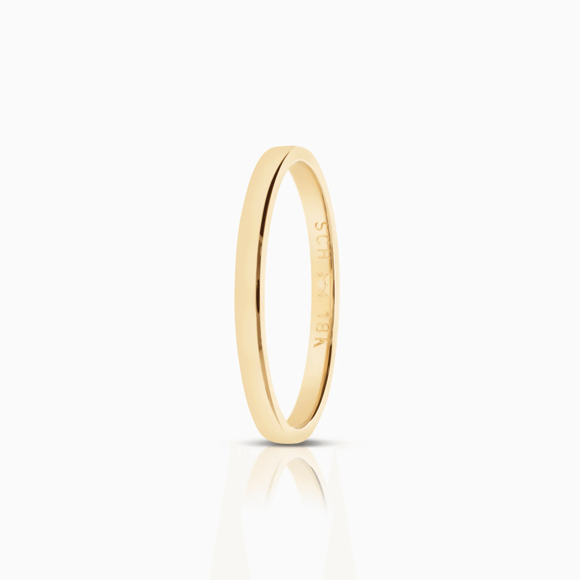 Schalins plain gold ring 1.70g 18K gold