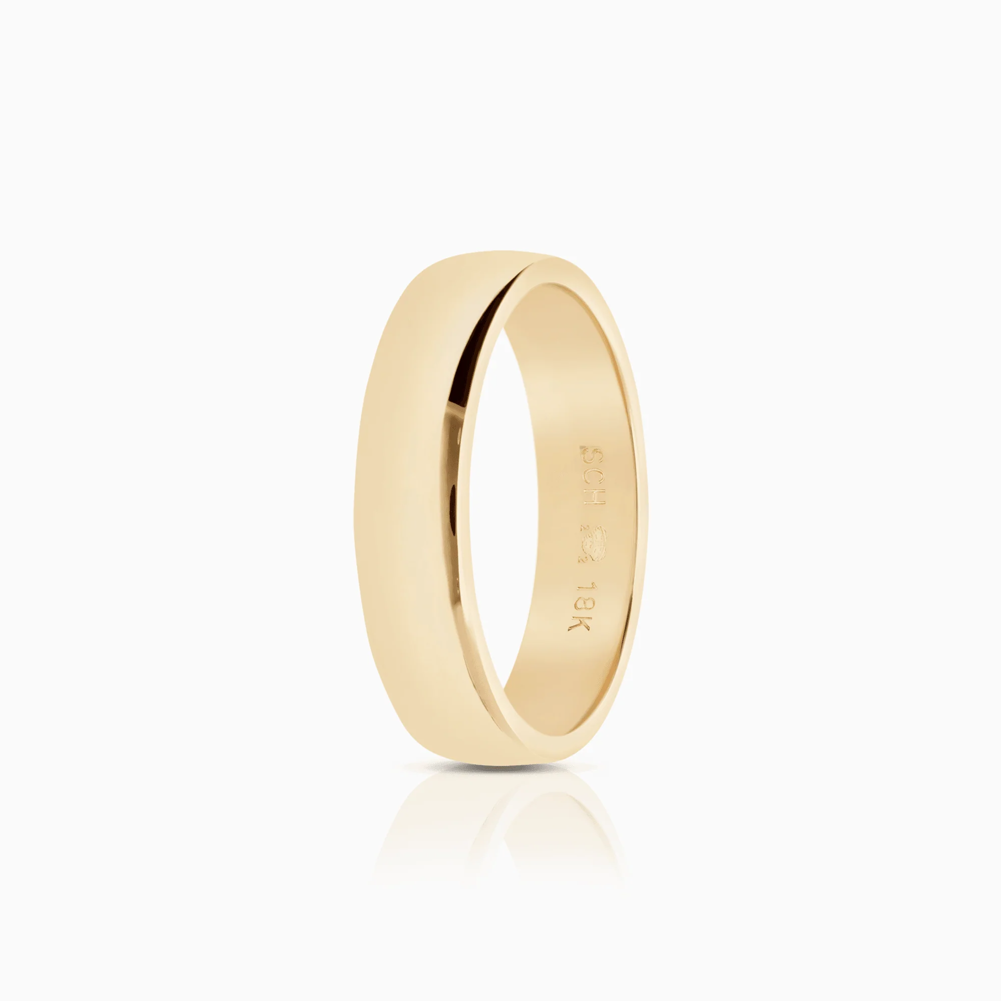 Schalins plain gold ring 6.16g 18K gold