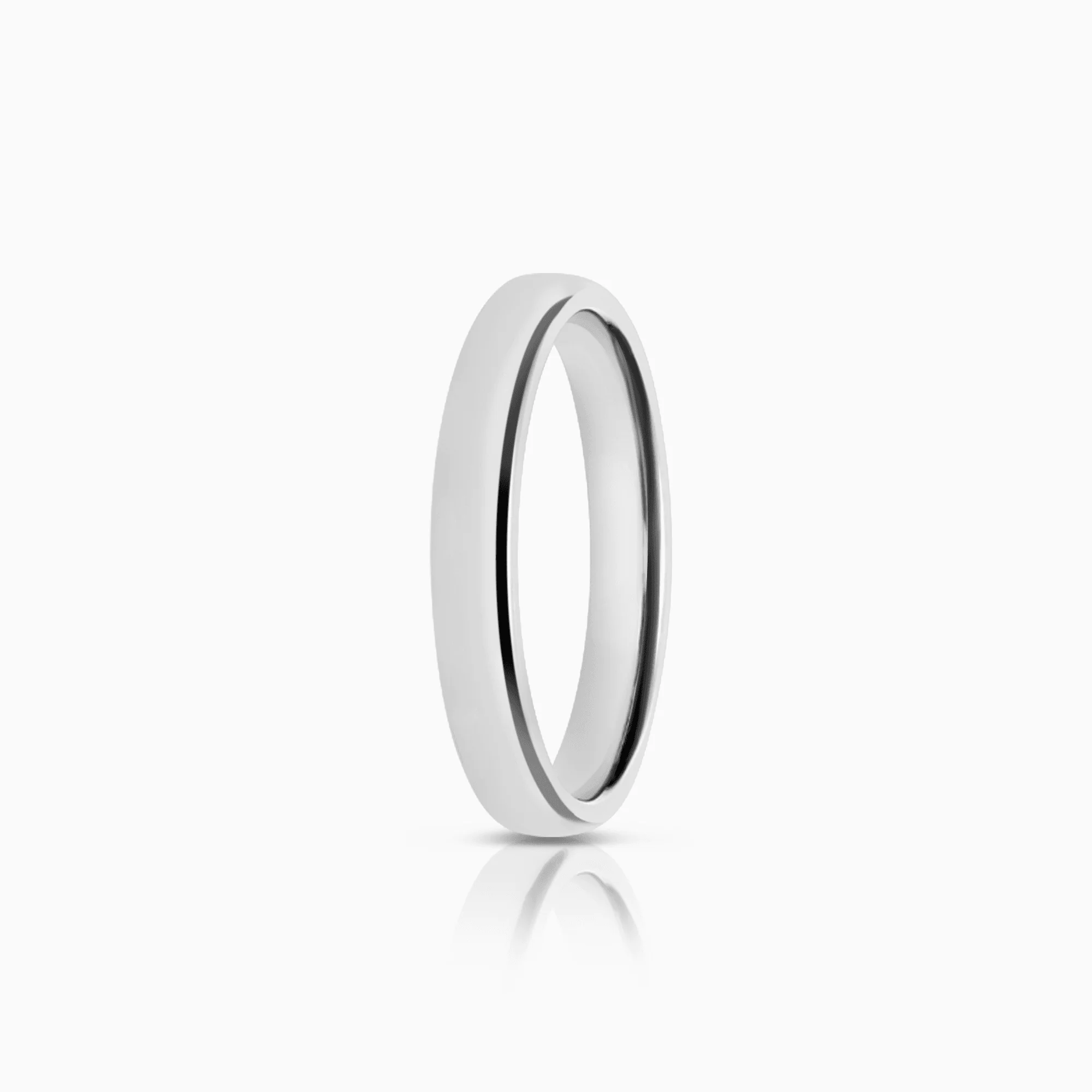 Schalins plain ring 3.44g 18K white gold