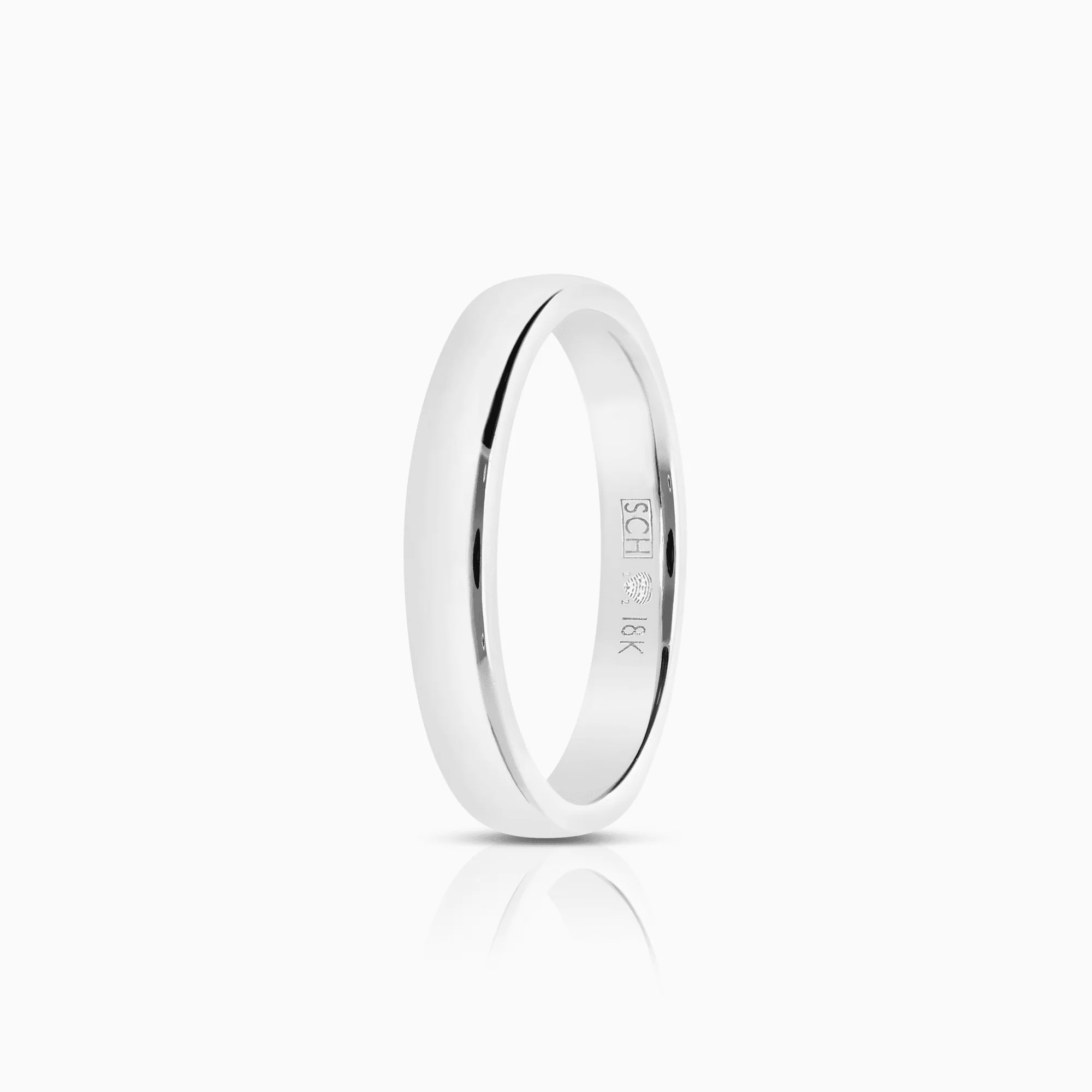 Schalins plain ring 3.50g 18K white gold