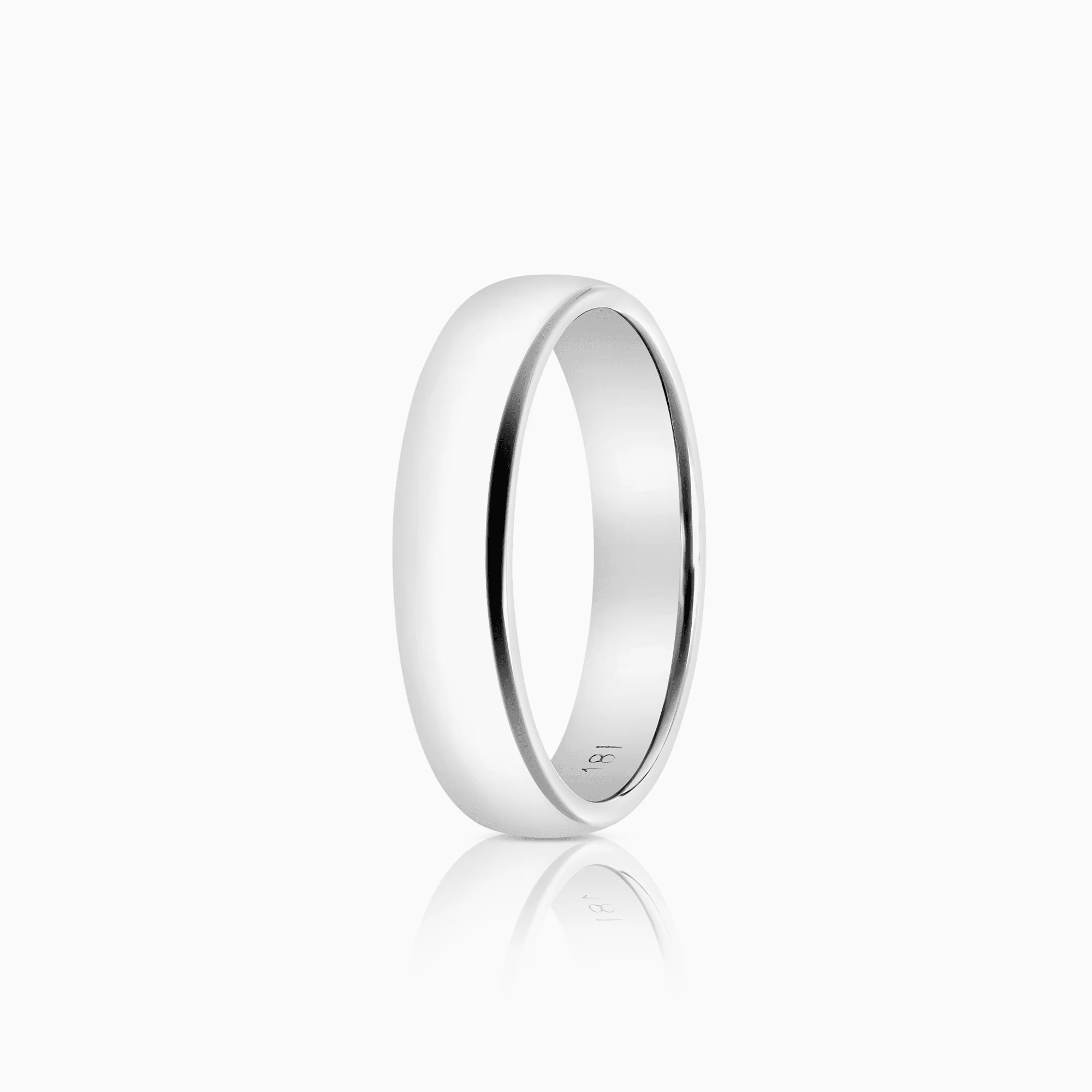 Schalins plain ring 3.80g 18K white gold