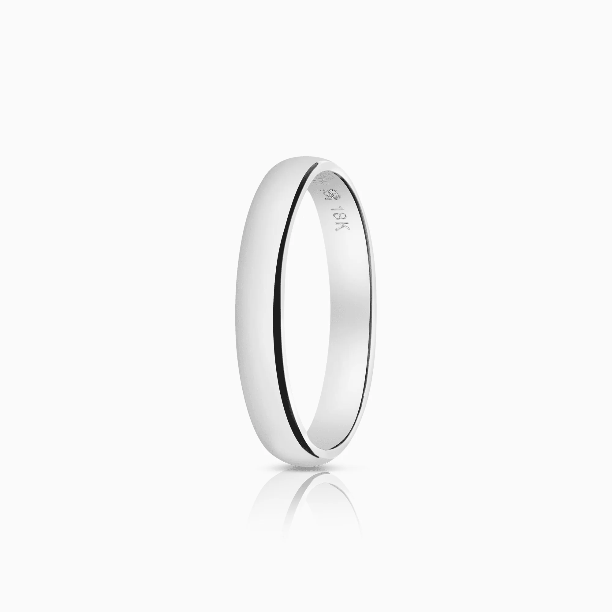 Schalins plain ring 4.37g 18K white gold