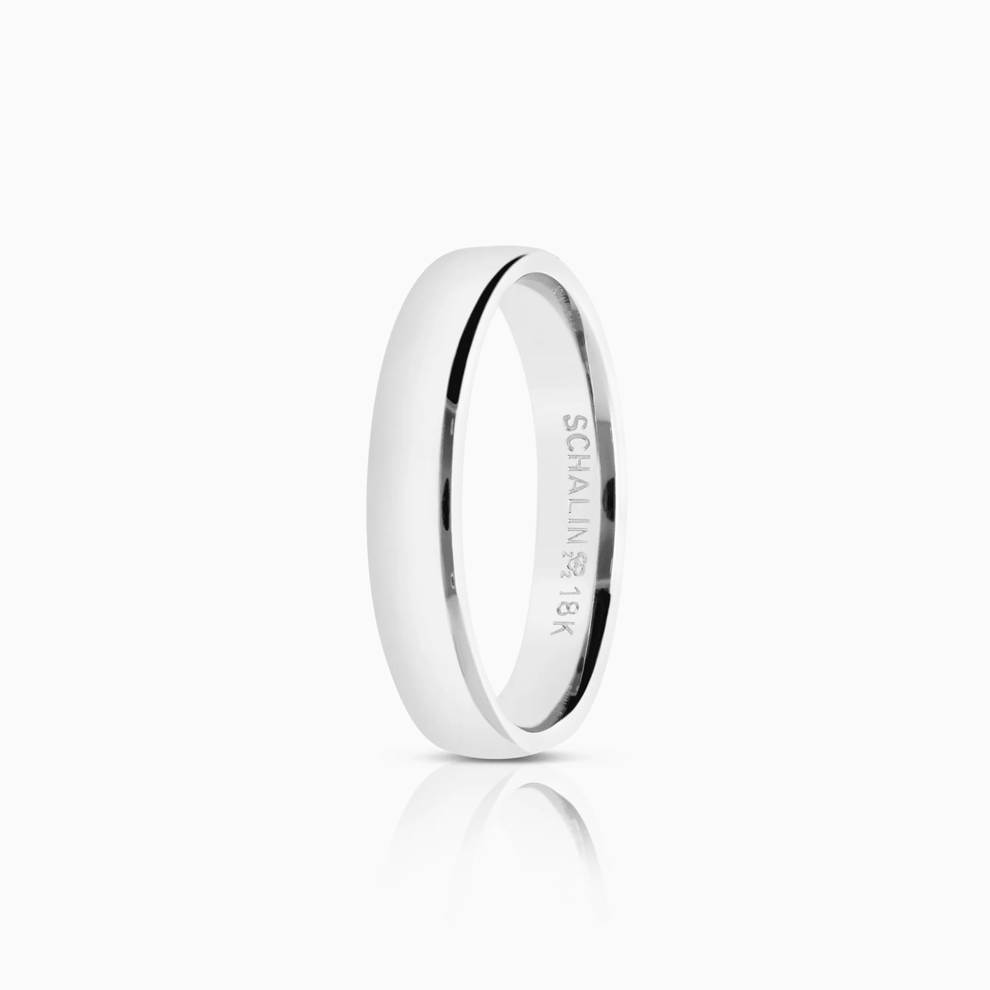 Schalins plain ring 4.72g 18K white gold
