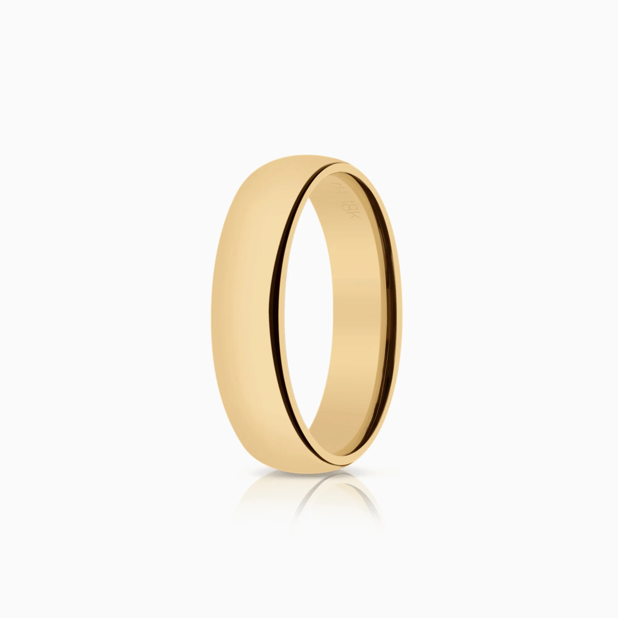 Schalins plain ring 5.26g 18K gold