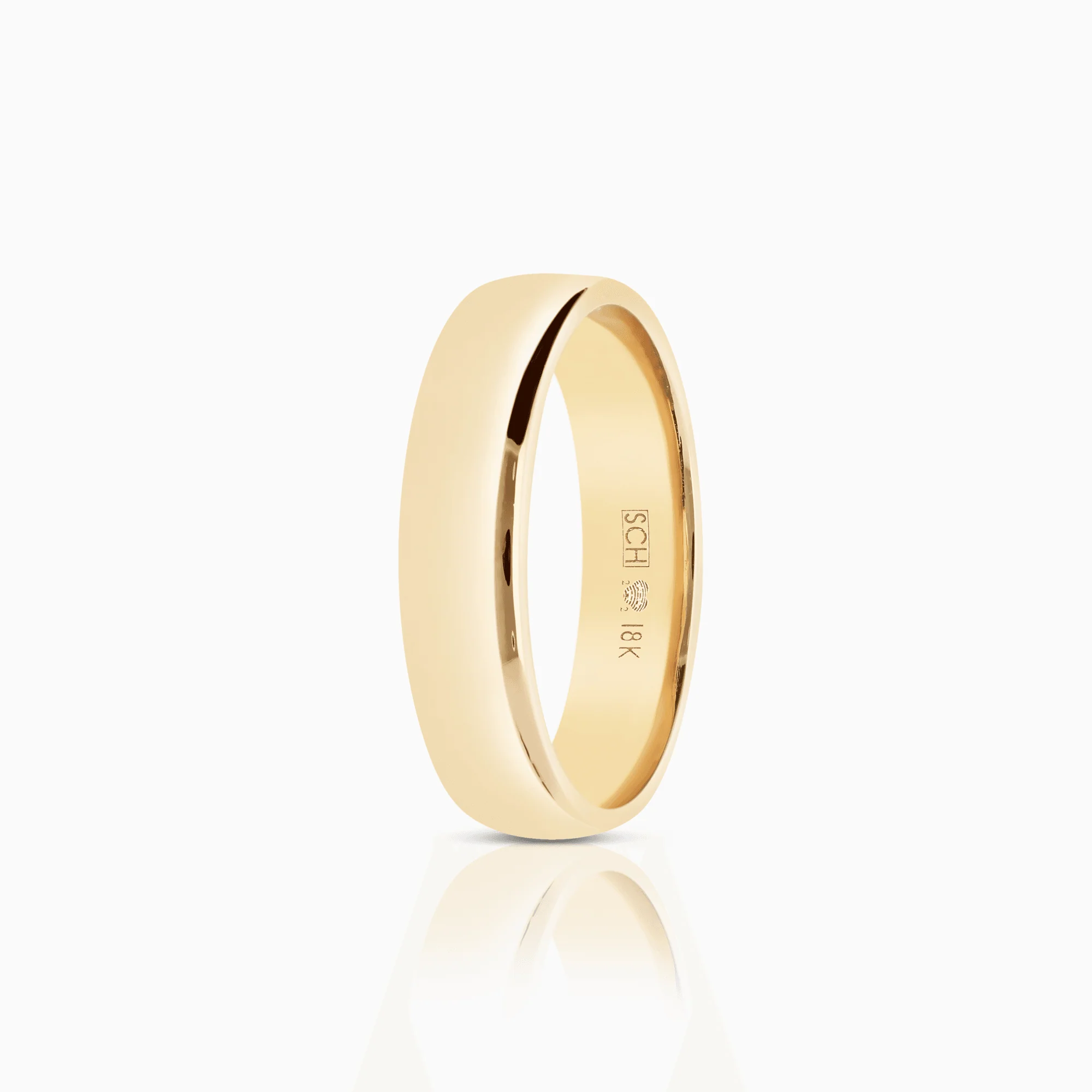 Schalins plain ring 5.32g 18K gold