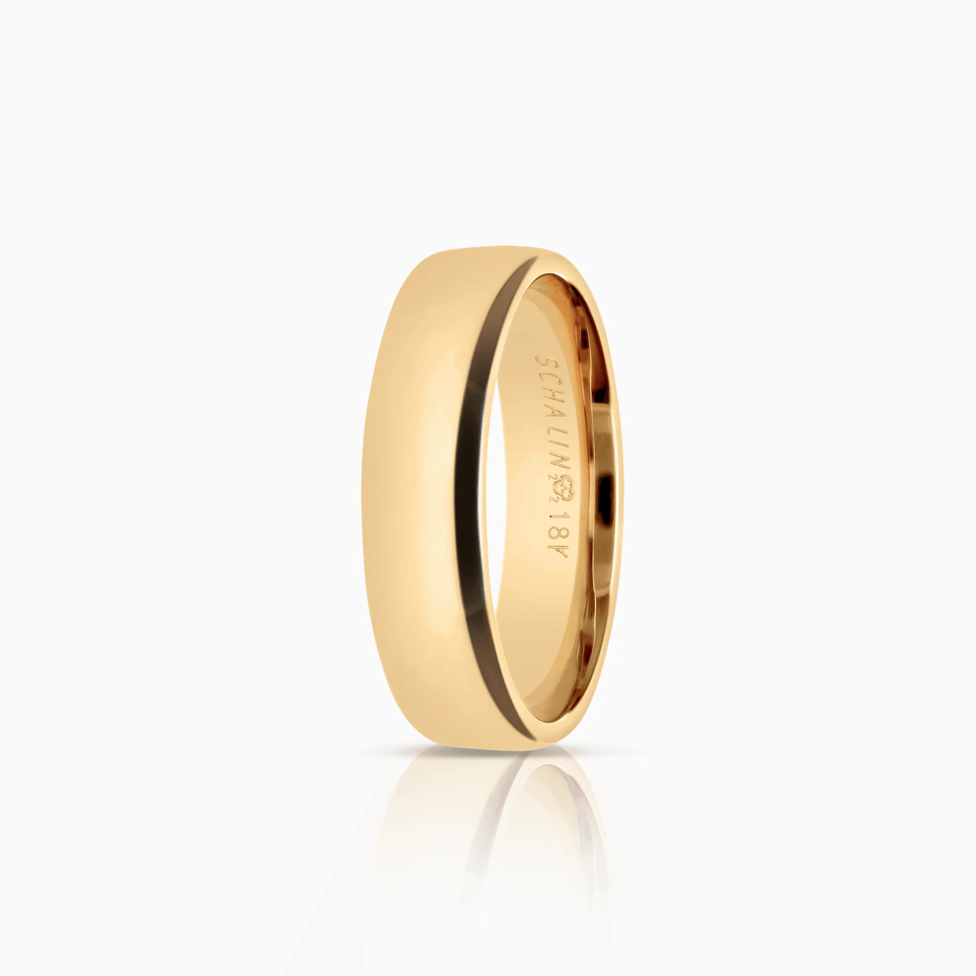 Schalins plain ring 5.34g 18K gold